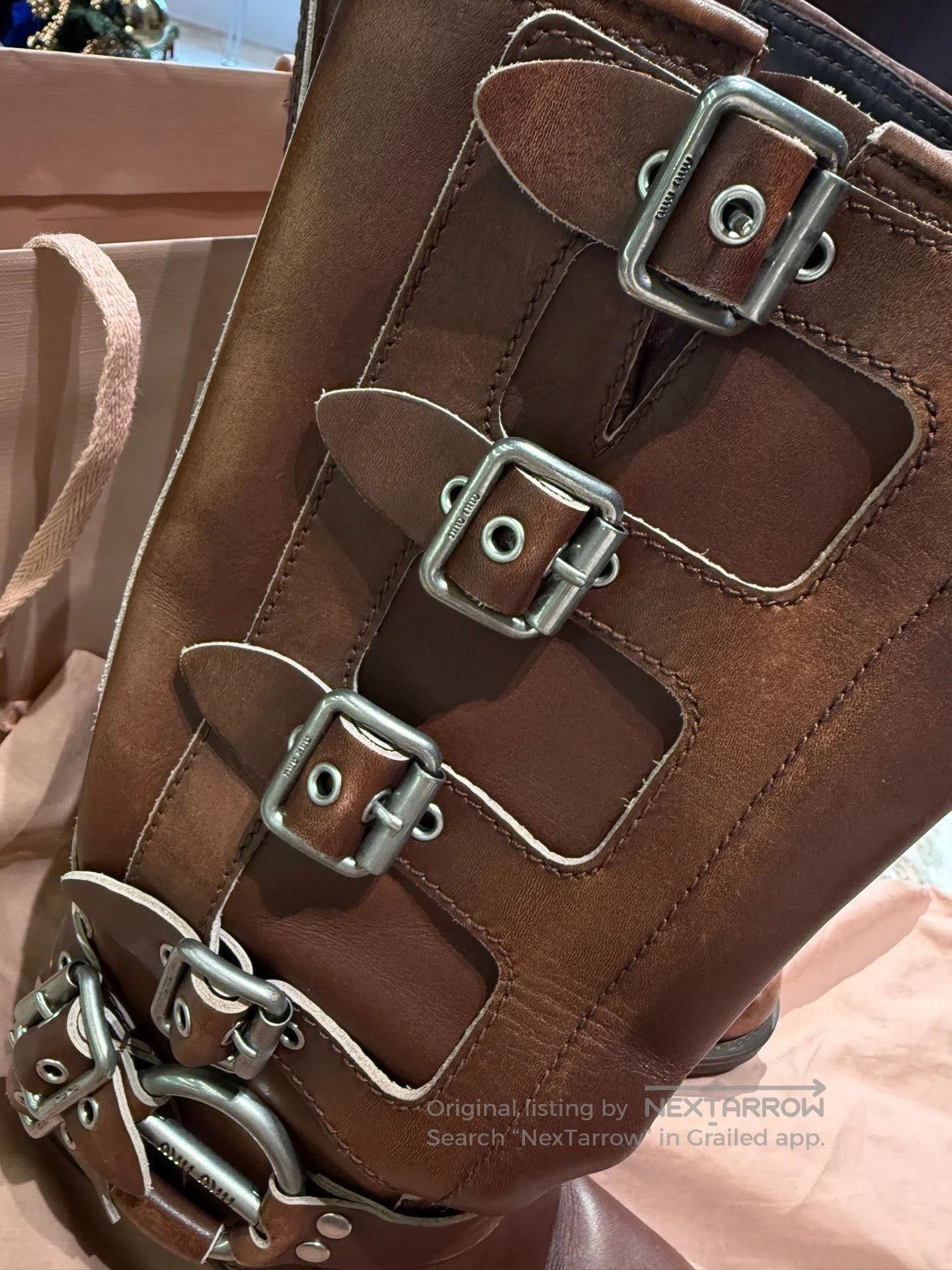 Miu Miu Miu Miu Classic Mid-Calf Leather Boots. Size US 6 / IT 36 - 7 Thumbnail