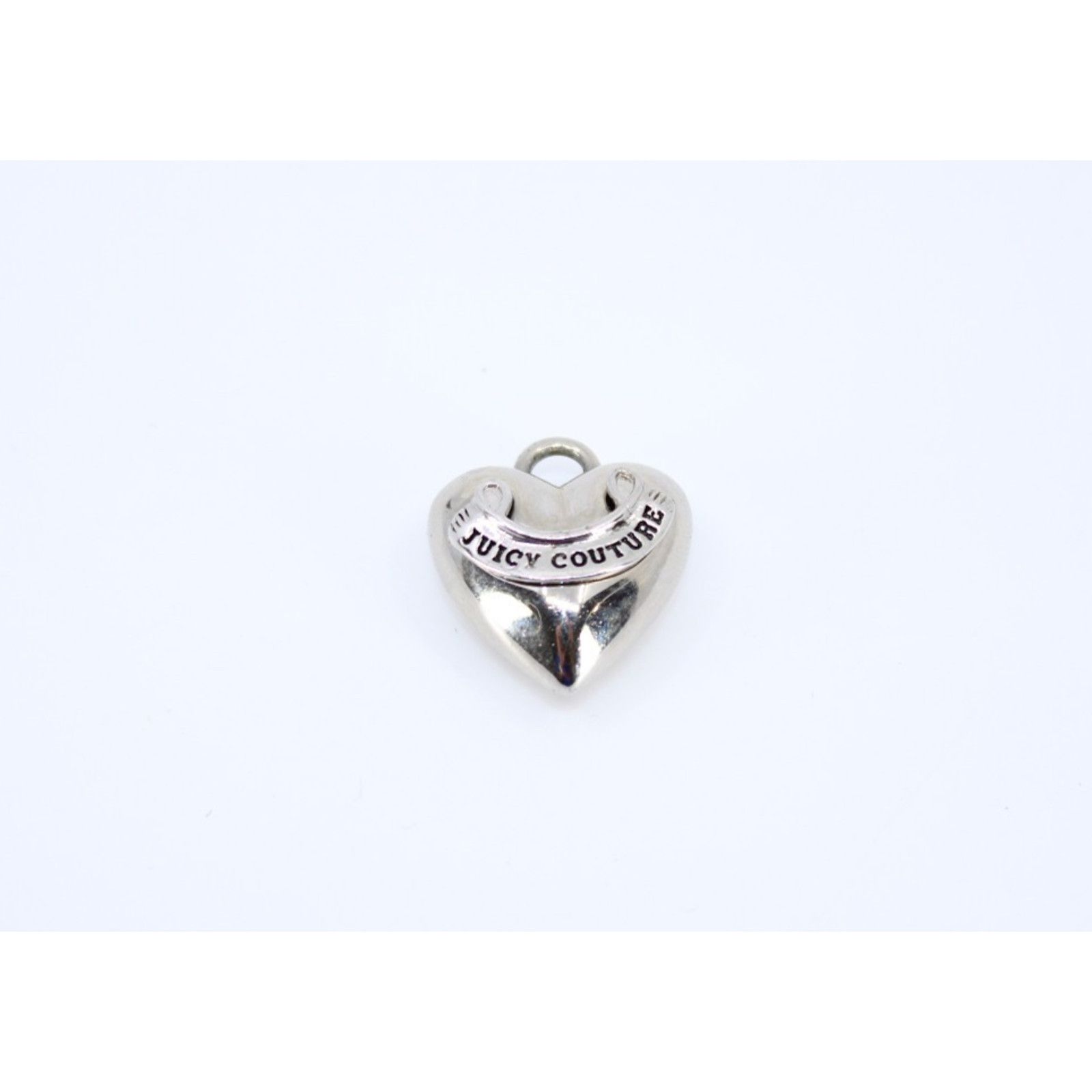 Juicy Couture JUICY COUTURE Silver Tone Heart Bracelet Necklace Charm Logo Size ONE SIZE - 1 Thumbnail