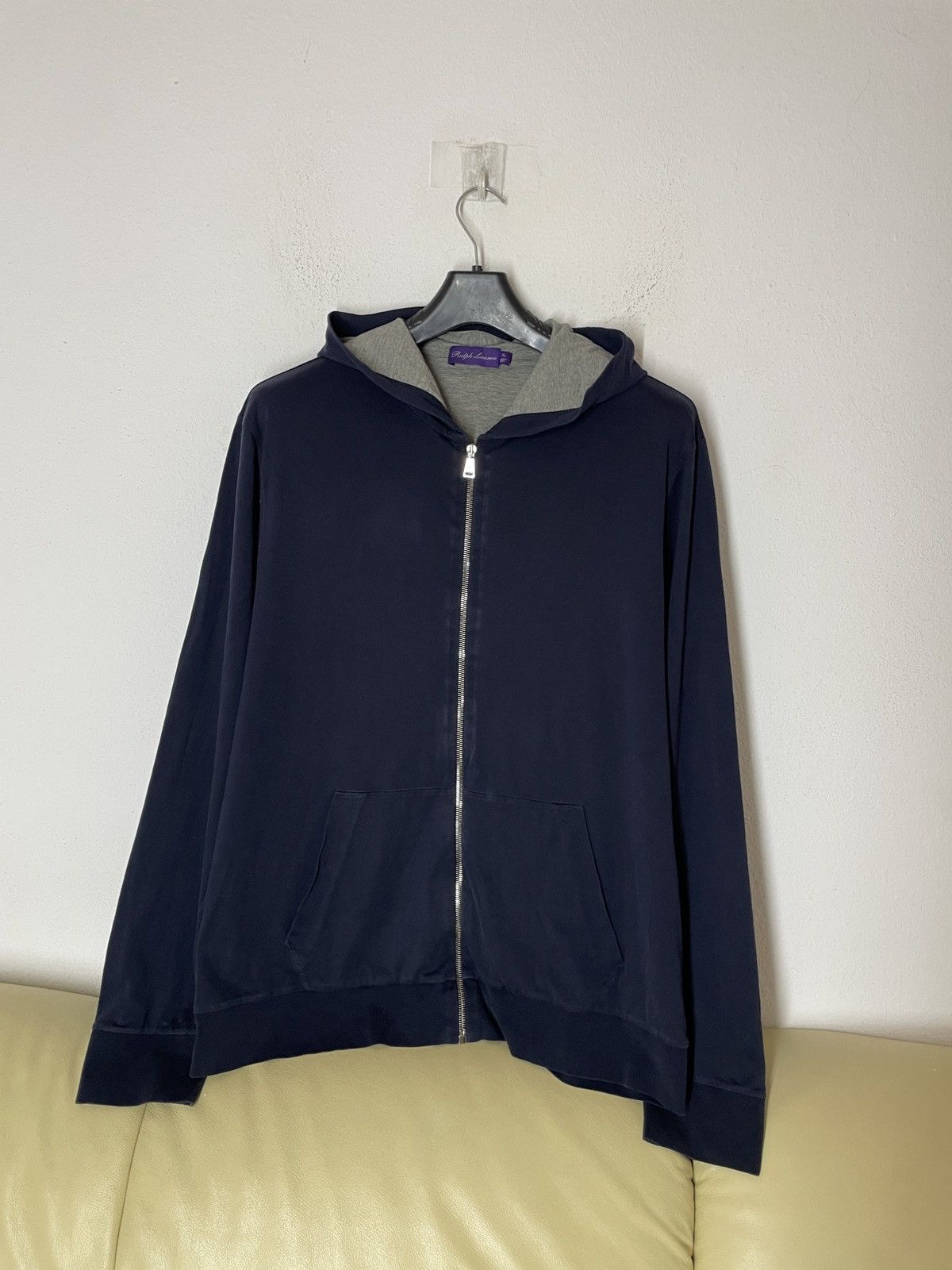 Ralph Lauren Purple Label Ralph Lauren Purple Label Navy Zip Hoodie RRP 1450$ Size US XL / EU 56 / 4 - 5 Thumbnail