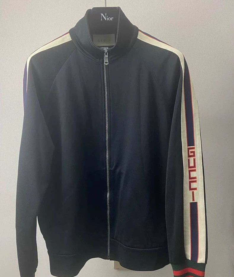 Gucci Gucci Striped Zip Jacket for Men-2506 Size US L / EU 52-54 / 3 - 1 Thumbnail