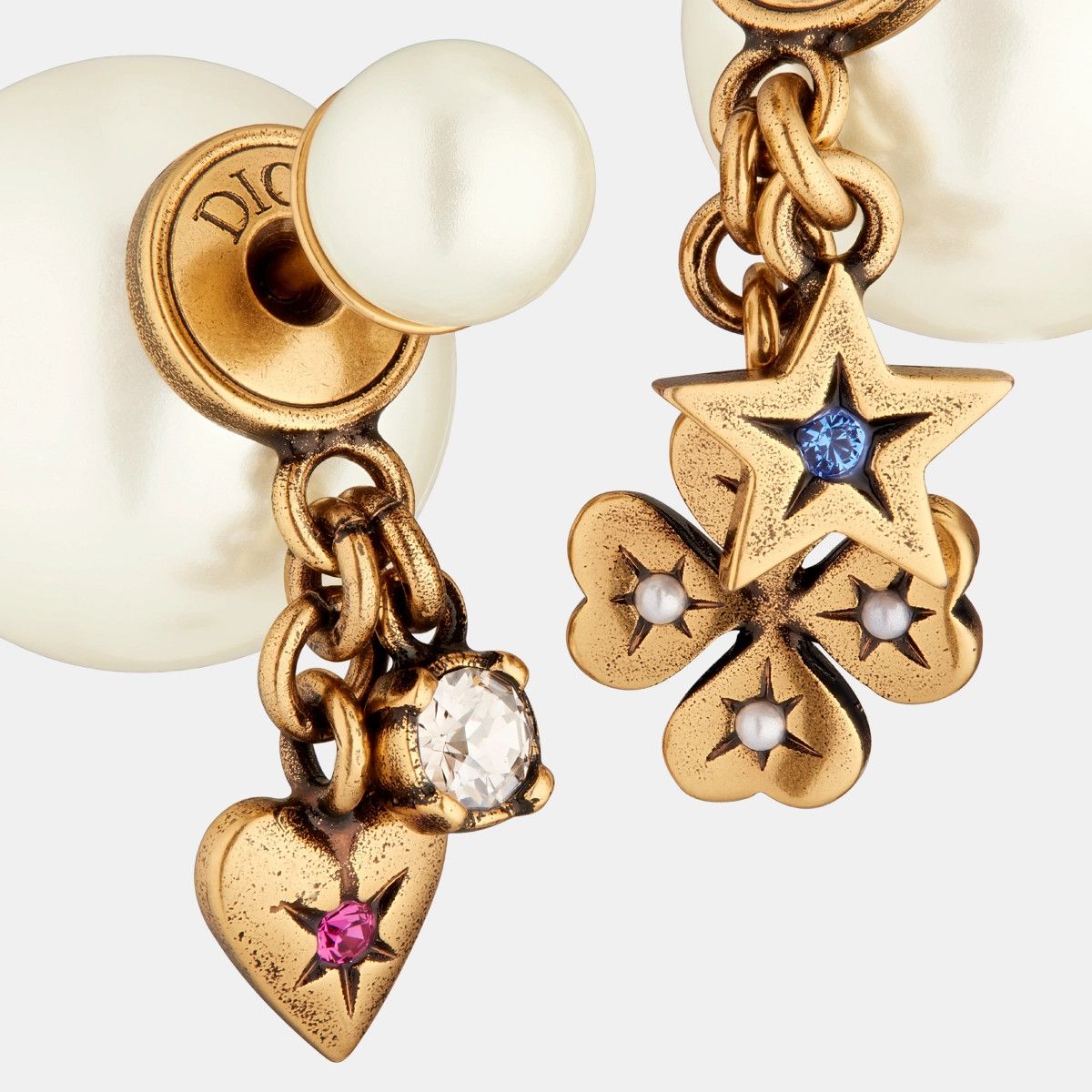 Dior o1bcso1str0126 Size:OS/Tribales Earrings in Golden/White Size ONE SIZE - 3 Thumbnail