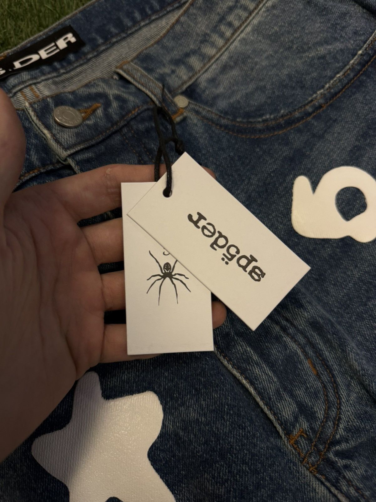 Sp5der Sp5der Worldwide Jean Beluga Denim Pants Size 34 (NEW) Size US 34 / EU 50 - 5 Thumbnail