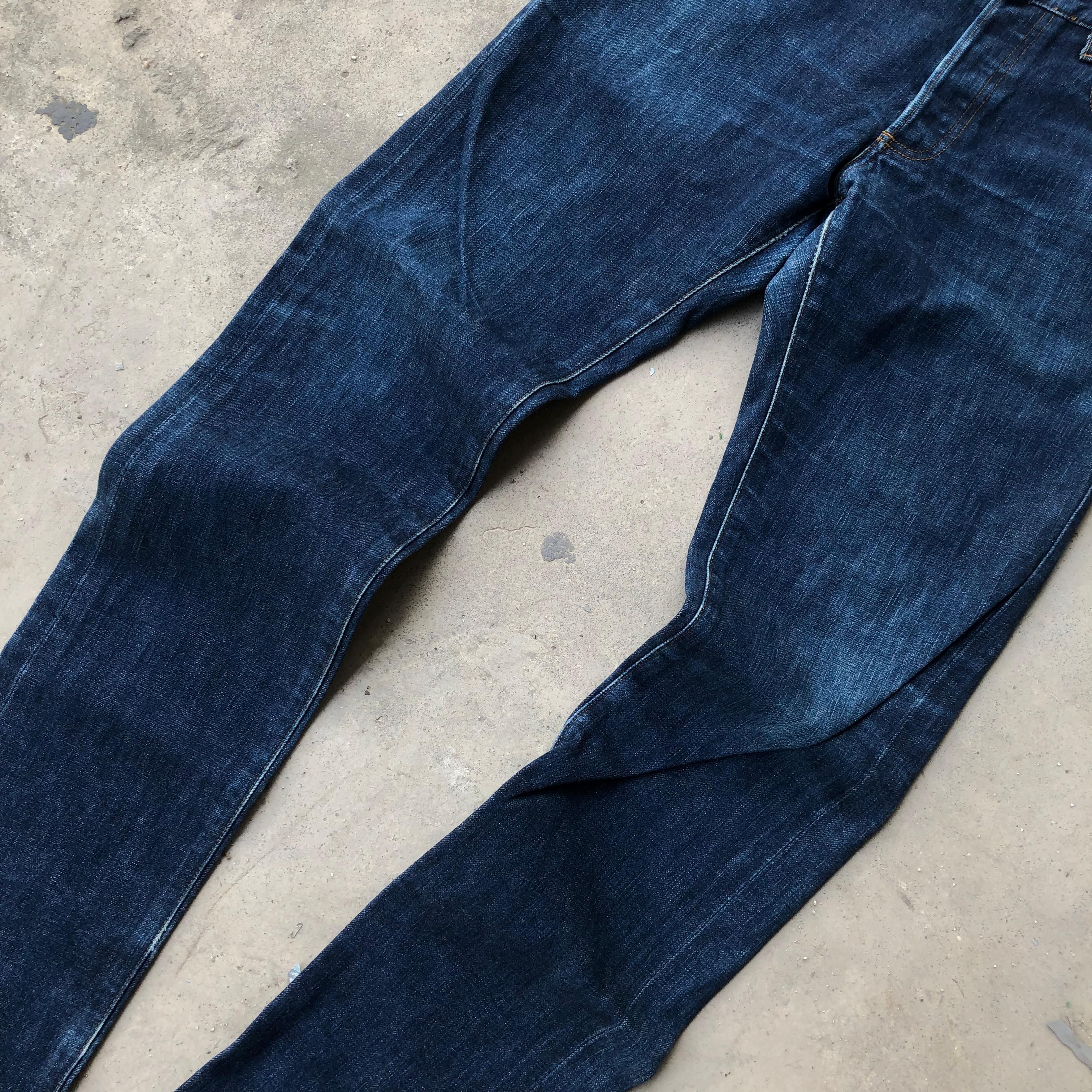 Dior × Hedi Slimane SS04 Dior Vintage Fading Strip Jeans Size US 32 / EU 48 - 3 Thumbnail