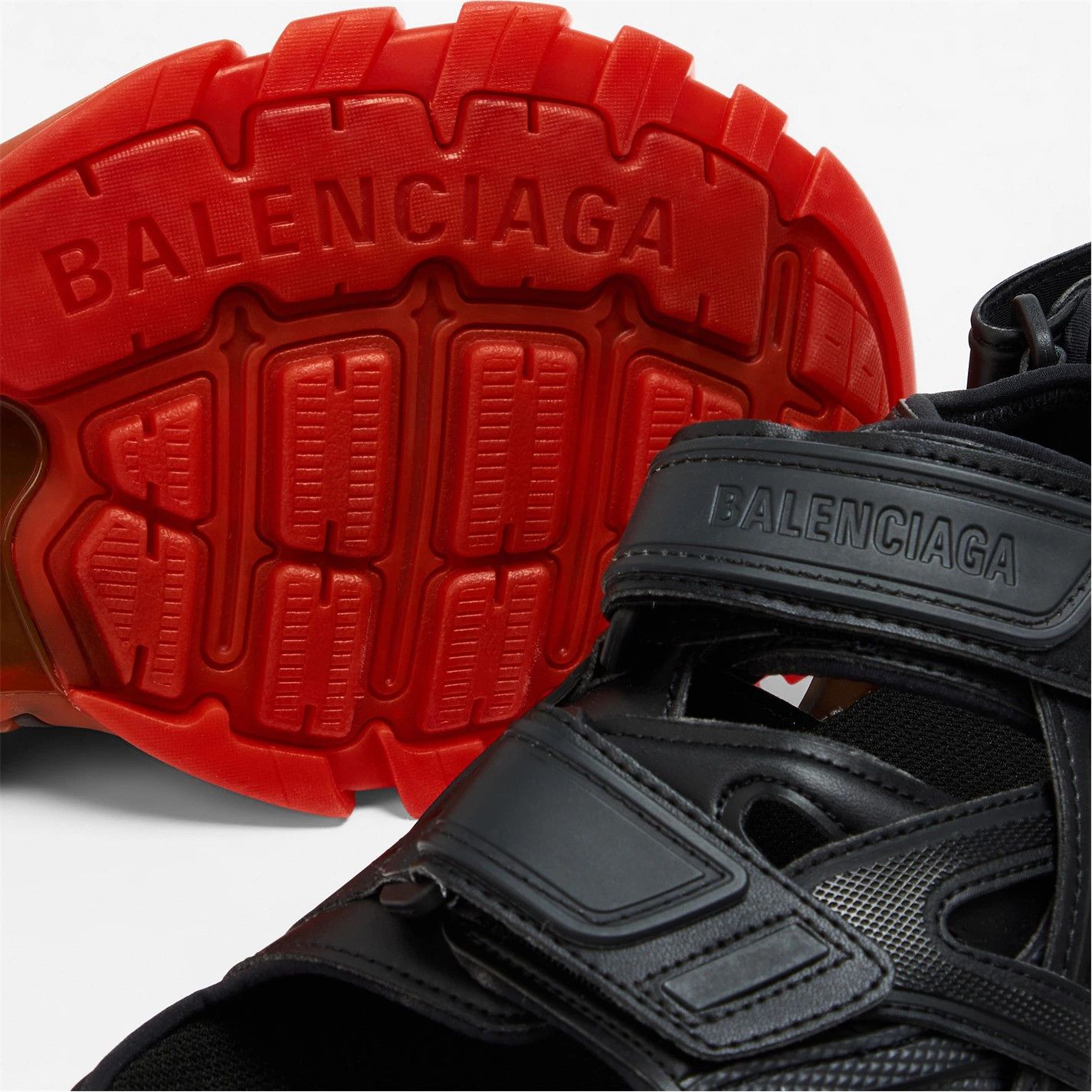 Balenciaga o1g2r1mq0226 Track Sandals In Black Size US 14 / EU 47 - 4 Thumbnail