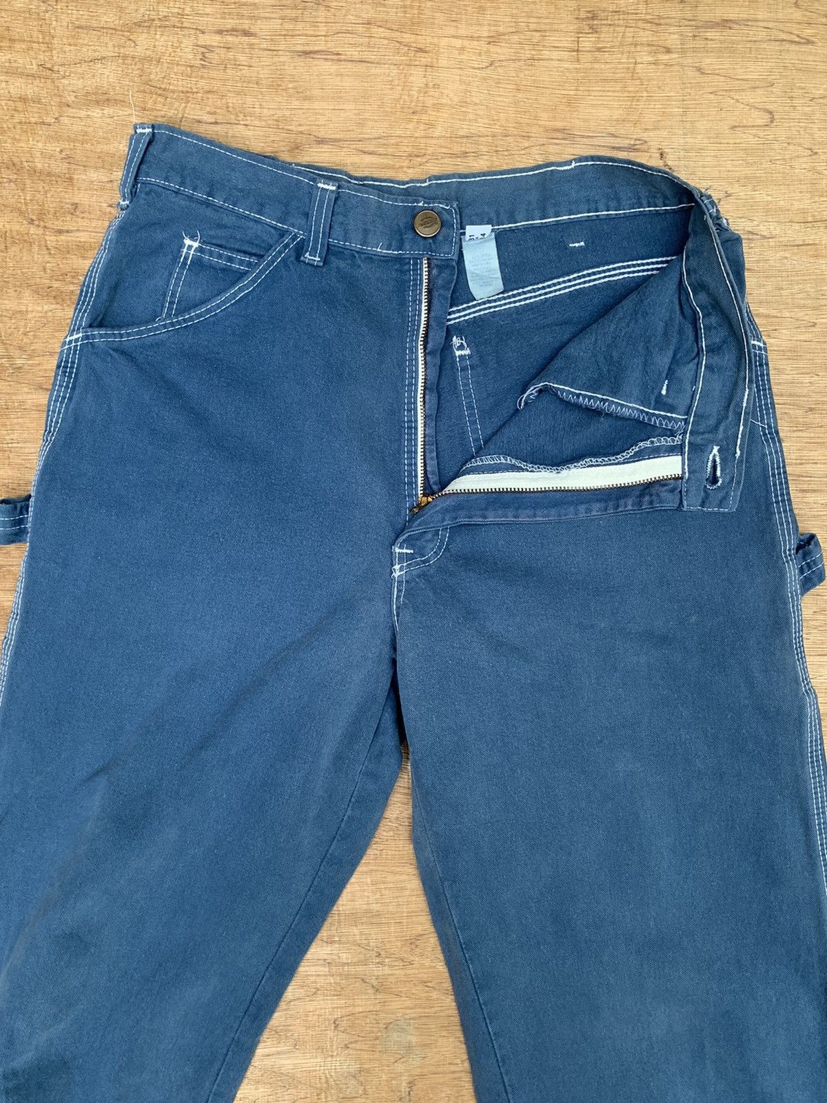 Dickies × Vintage Rare Vintage 70s-80s Dickies Talon42 Zipper Carpenter Pants Size US 28 / EU 44 - 20 Thumbnail