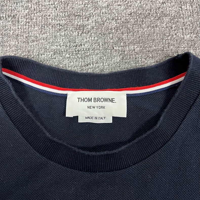 Thom Browne Thom BrowneFour-striped short-sleeved T-shirt 2503-Nextarro Size US XL / EU 56 / 4 - 5 Thumbnail