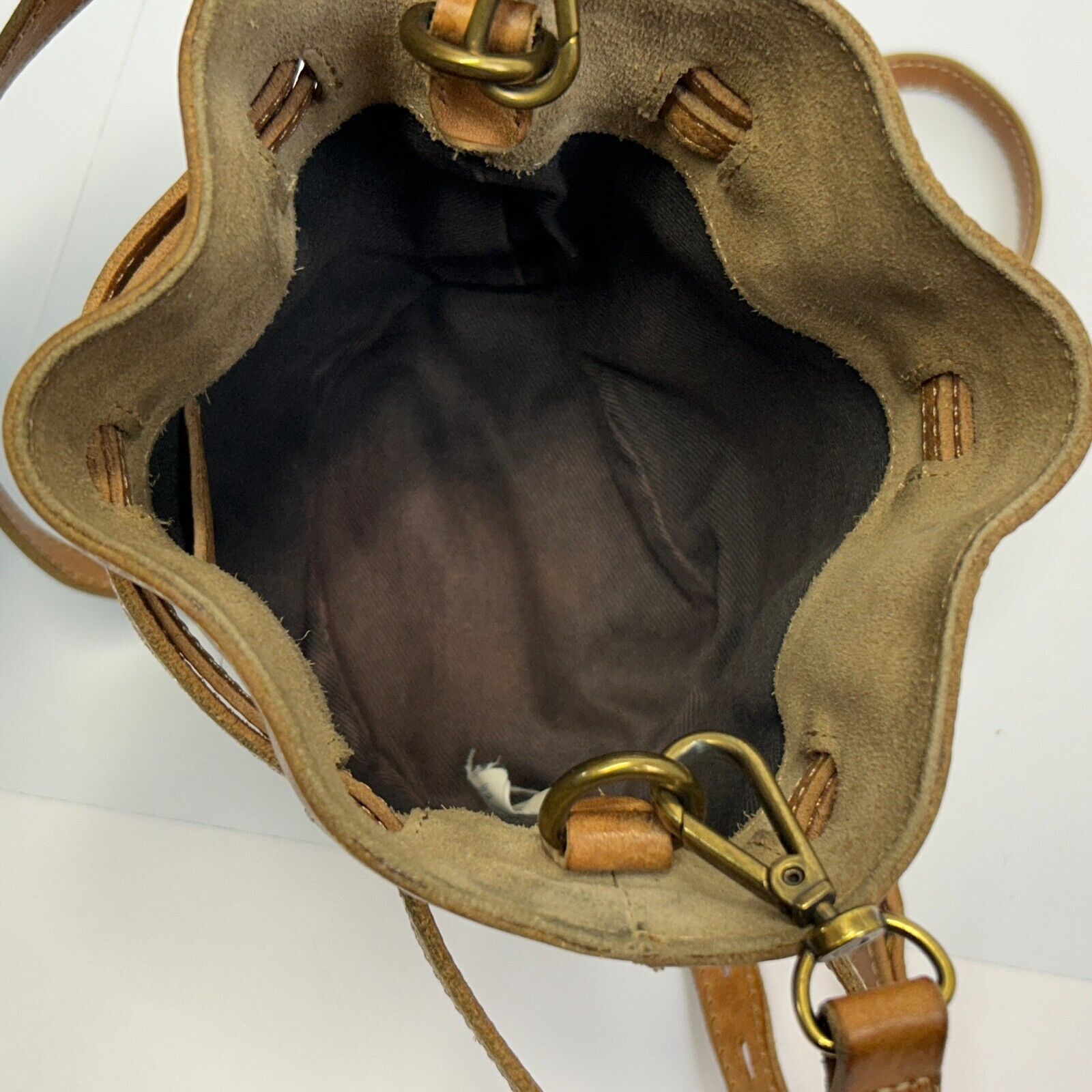 Madewell Madewell The Florence Leather Drawstring Bucket Bag Small Size ONE SIZE - 5 Thumbnail
