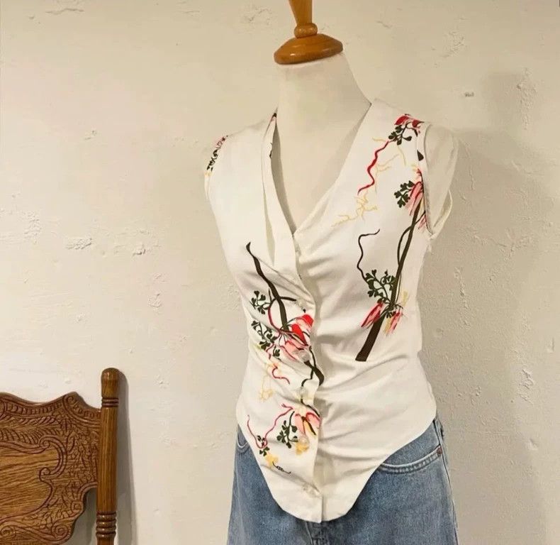 Vivienne Westwood Vivienne Westwood Top top dress floral tank top Size S / US 4 / IT 40 - 1 Thumbnail