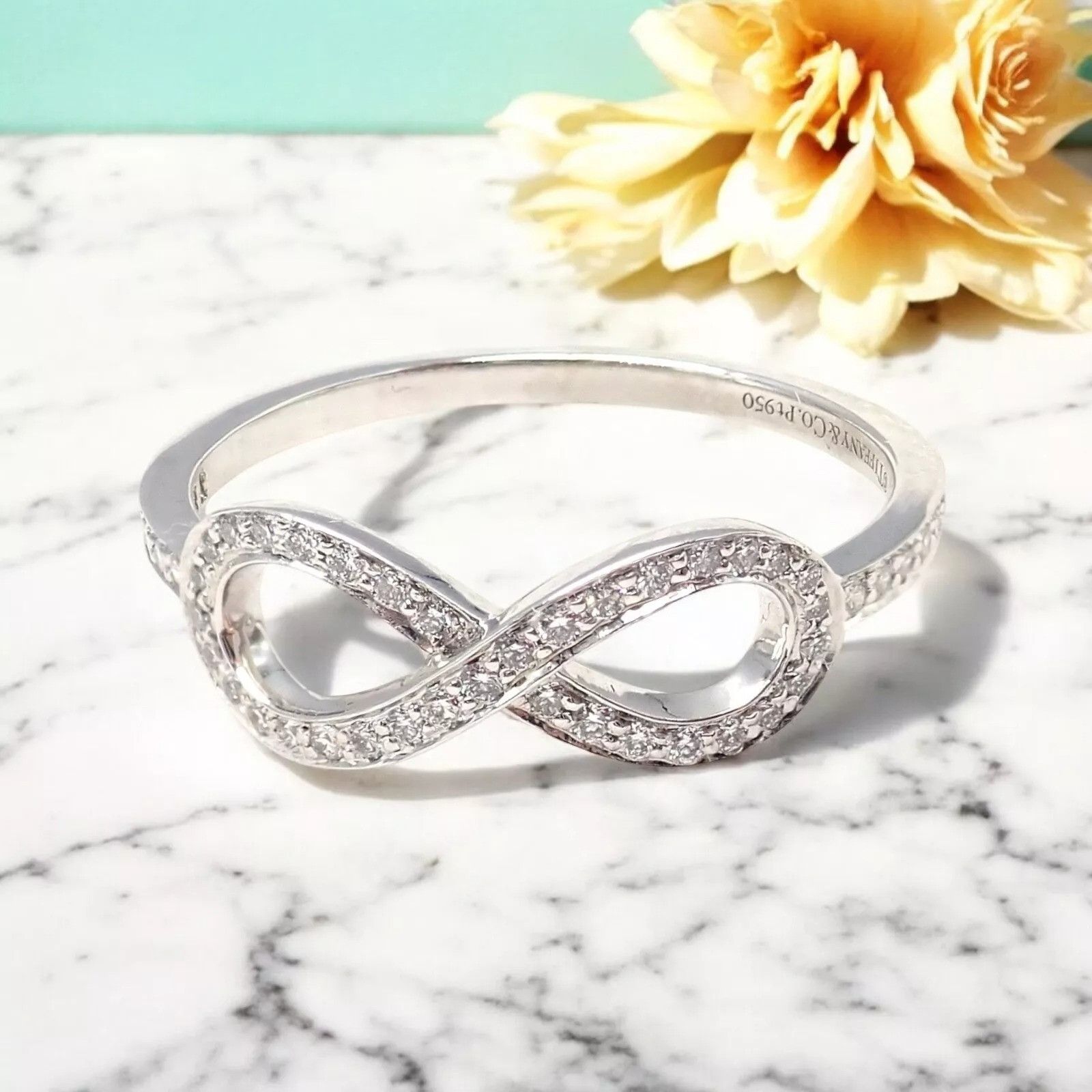 Tiffany & Co. Tiffany & Co Platinum 0.12ct Diamond Ring sz 6.5 Size ONE SIZE - 2 Thumbnail