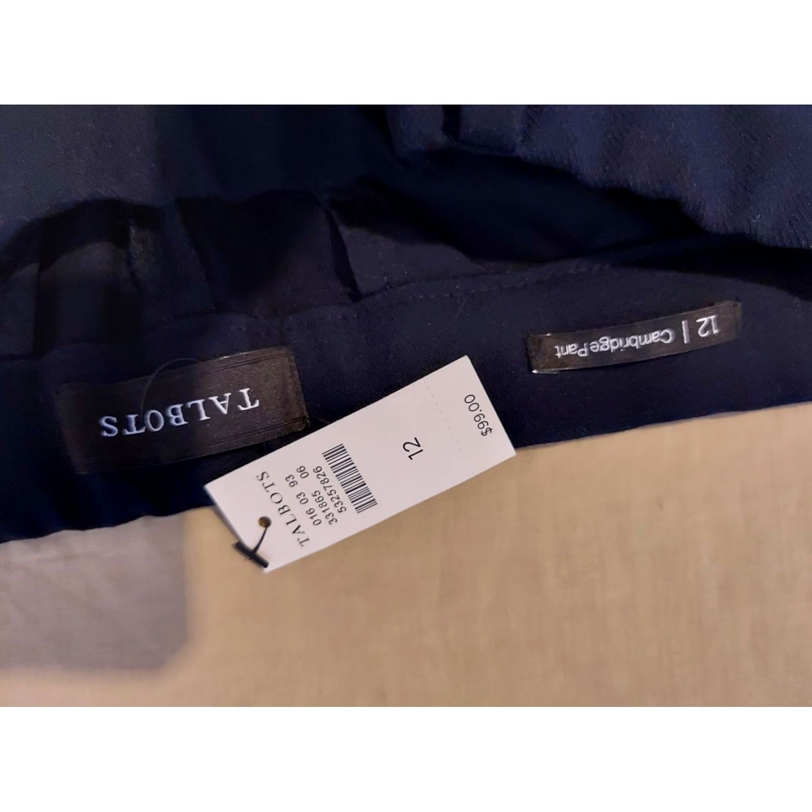 Talbots Talbots Dress Pants 12 Black Women Pants Slim Chino Trouser Slacks Size 34" / US 12 / IT 48 - 5 Thumbnail