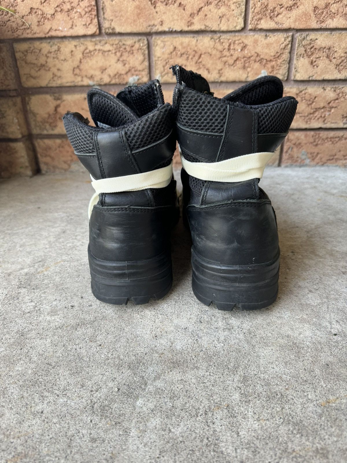 Vintage Black Vintage Military Combat Zip Ankle Boots Size US 11 / EU 44 - 6 Thumbnail