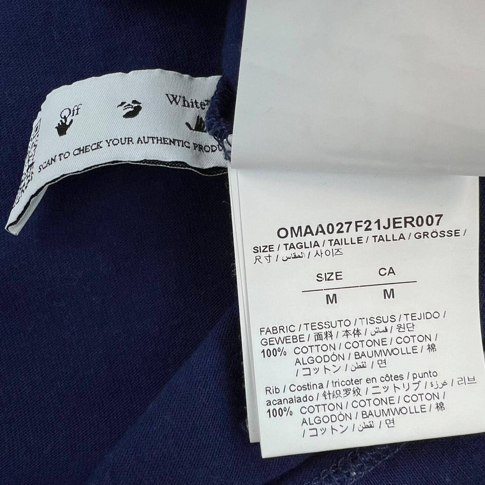 Off-White Off-White Rubber Arrows Blue T Shirt Size US M / EU 48-50 / 2 - 5 Thumbnail