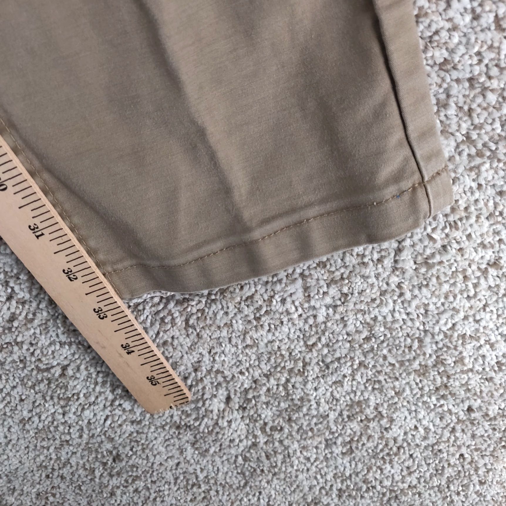 Vintage Mugsy Belmonts Pants Mens 33x34 Chino Straight Fit Classic 5-Pocket Brown Cotton Blend Spandex Rayon Size US 33 - 5 Thumbnail