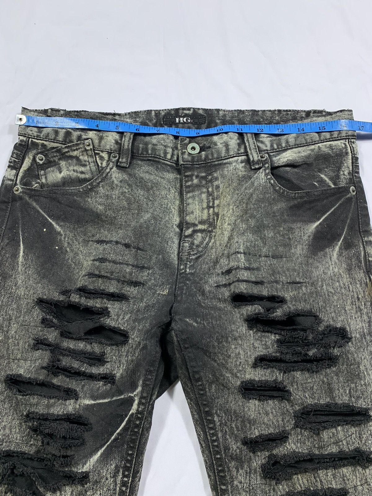 Hysteric Glamour Sick Distressed Hysteric Glamour Denim Jeans Short Pants Size US 31 - 9 Thumbnail