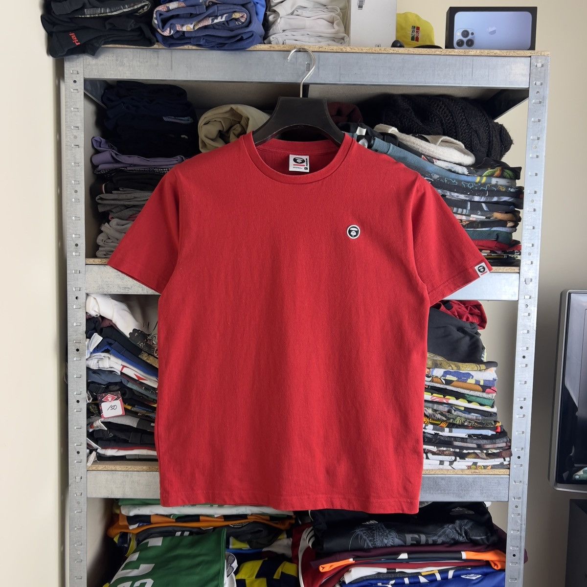Aape Rare! Aape Bathing Ape Face Patch Logo Tee Y2K SK8 Size US L / EU 52-54 / 3 - 1 Thumbnail