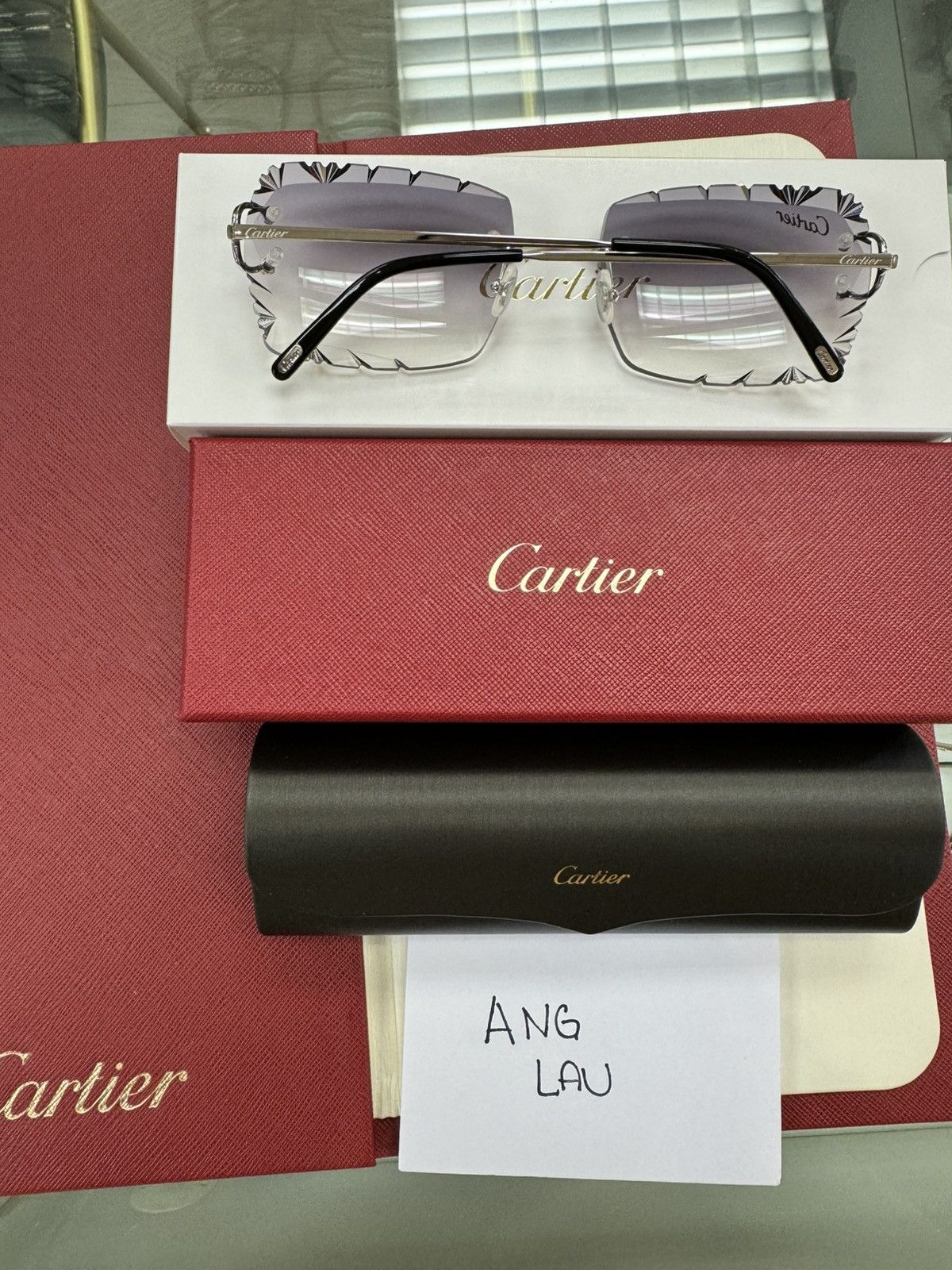 Chrome hearts “gnarlin” crystal frame demo lenses