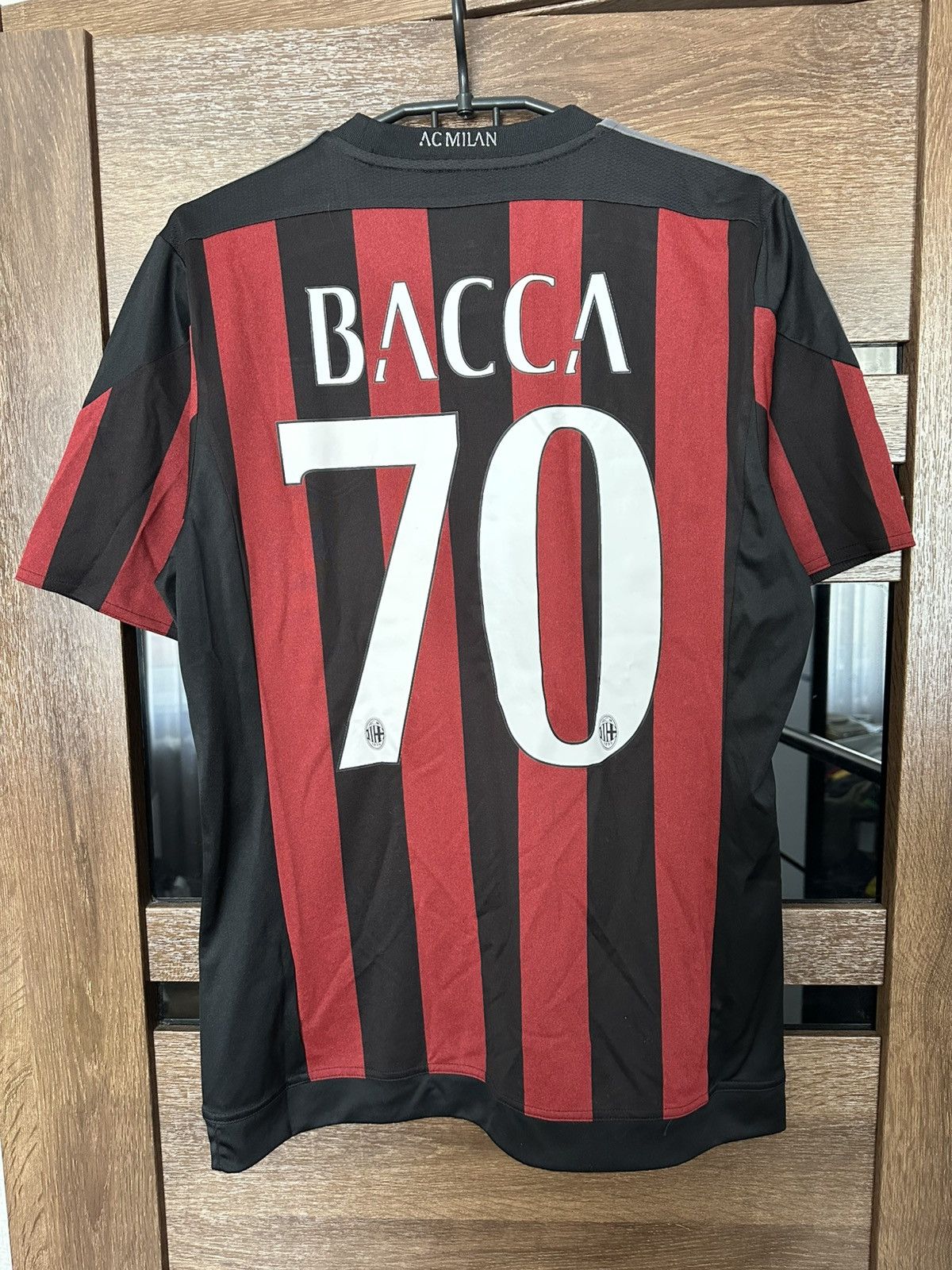Adidas 2015/2016 Adidas AC Milan Bacca Soccer Jersey T-Shirt Size US S / EU 44-46 / 1 - 2 Thumbnail
