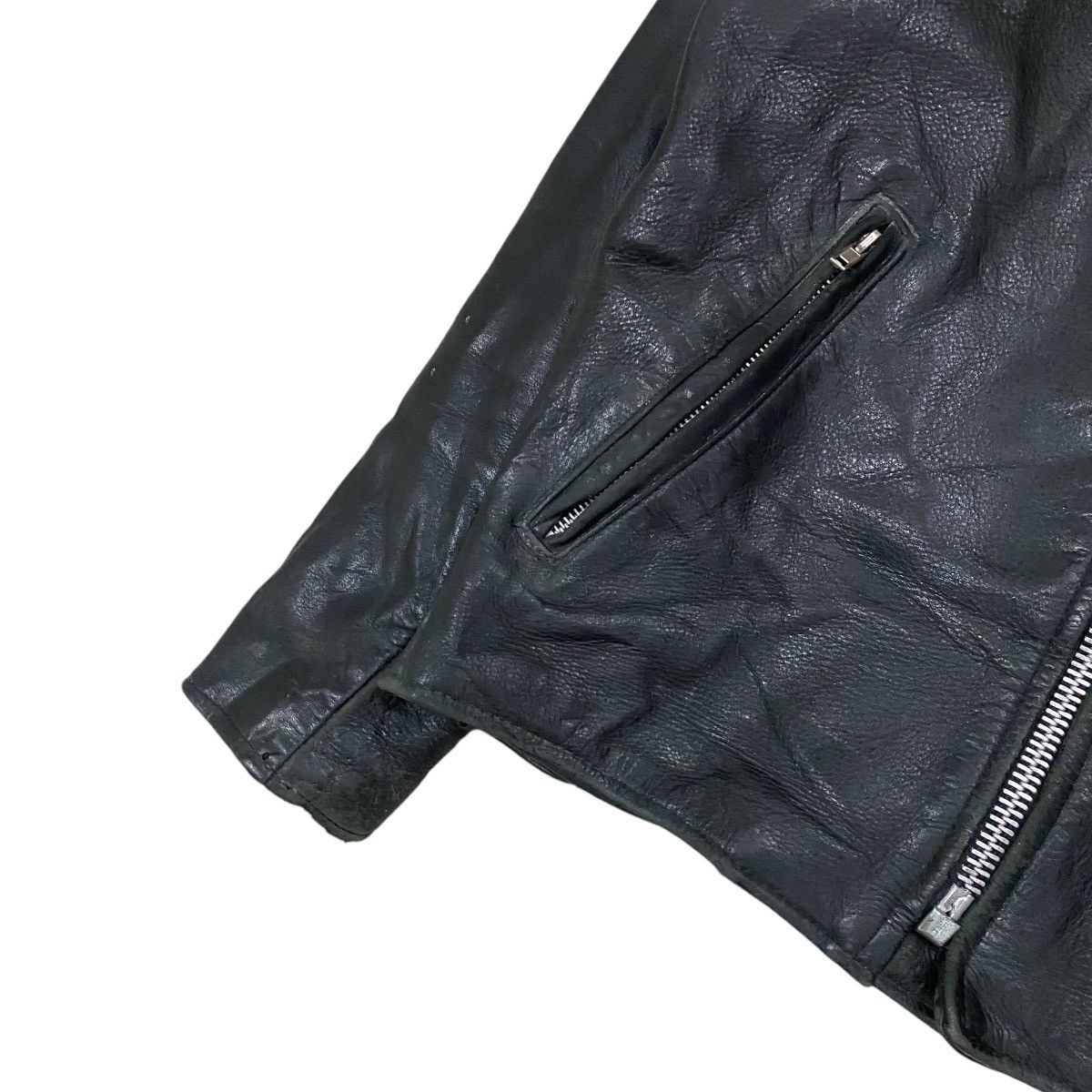 Branded Leather 🔥VINTAGE BRANDED GARMENTS CAFE RACER LEATHER JACKET Size US S / EU 44-46 / 1 - 5 Thumbnail