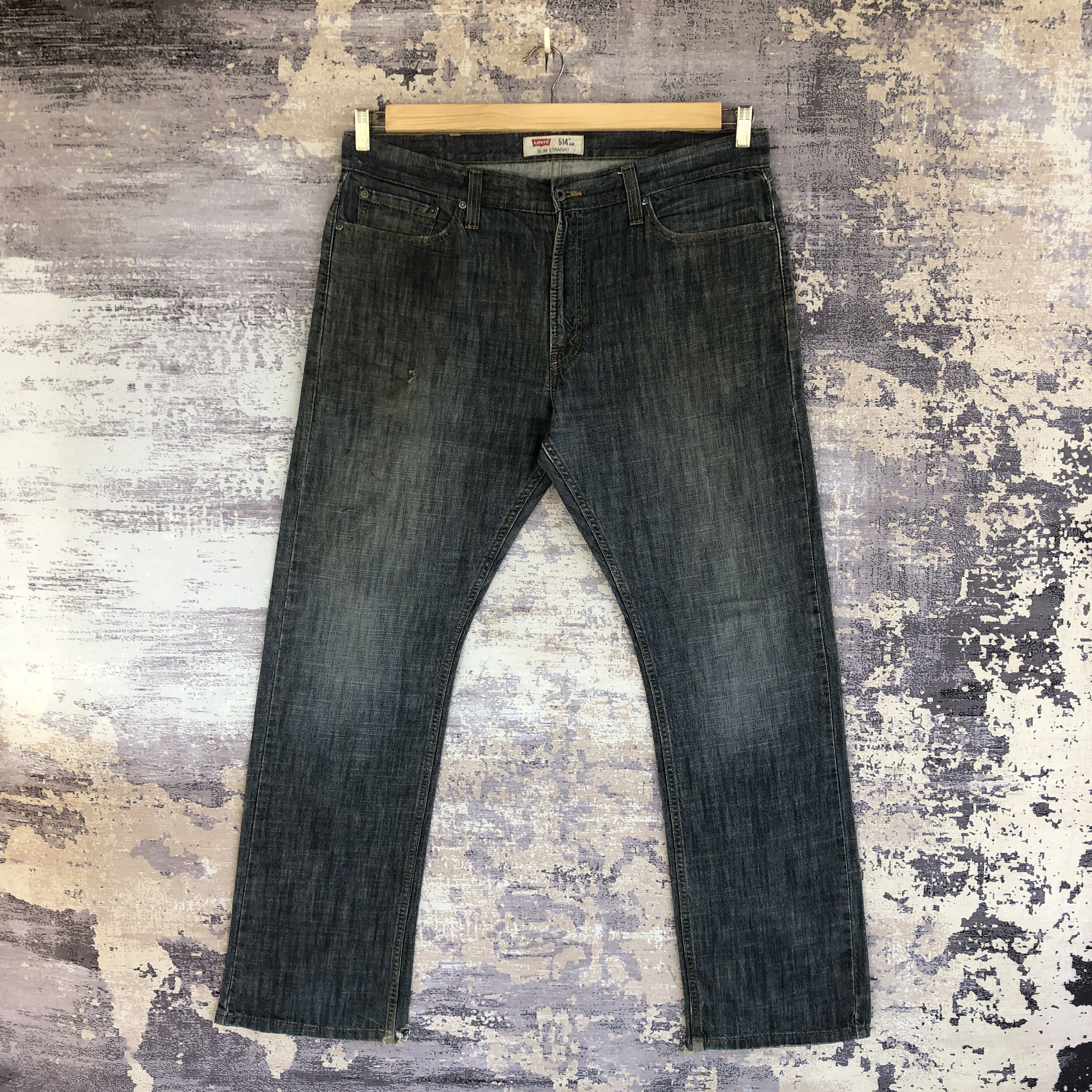 Levi's Vintage Levi's 514 Dark Blue Jeans Levis Tapered Denim Pants Size US 40 / EU 56 - 1 Thumbnail
