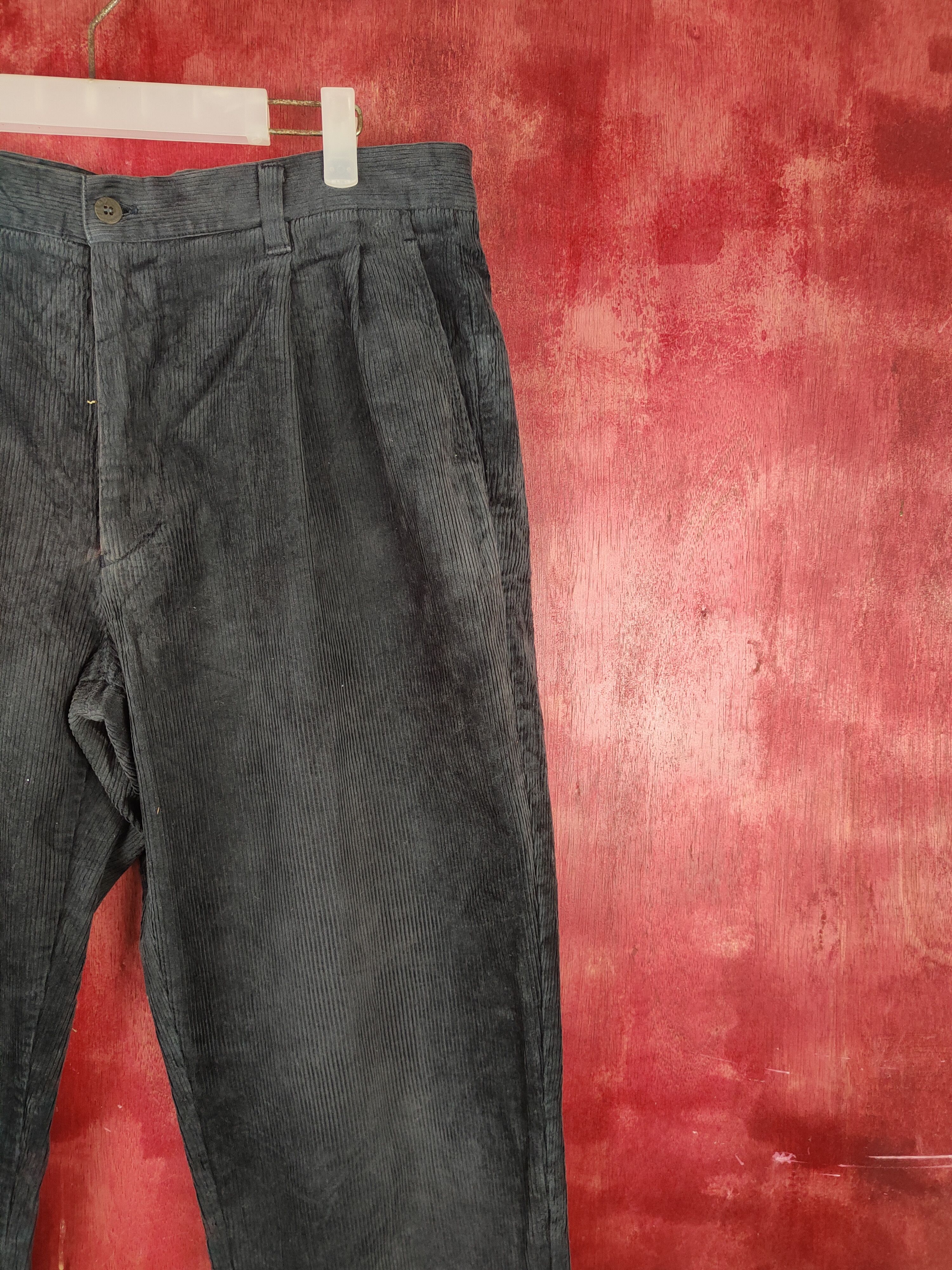 Uniqlo Uniqlo vintage japan Dark Blue Corduroy Pants #S1383 Size US 35 - 5 Thumbnail