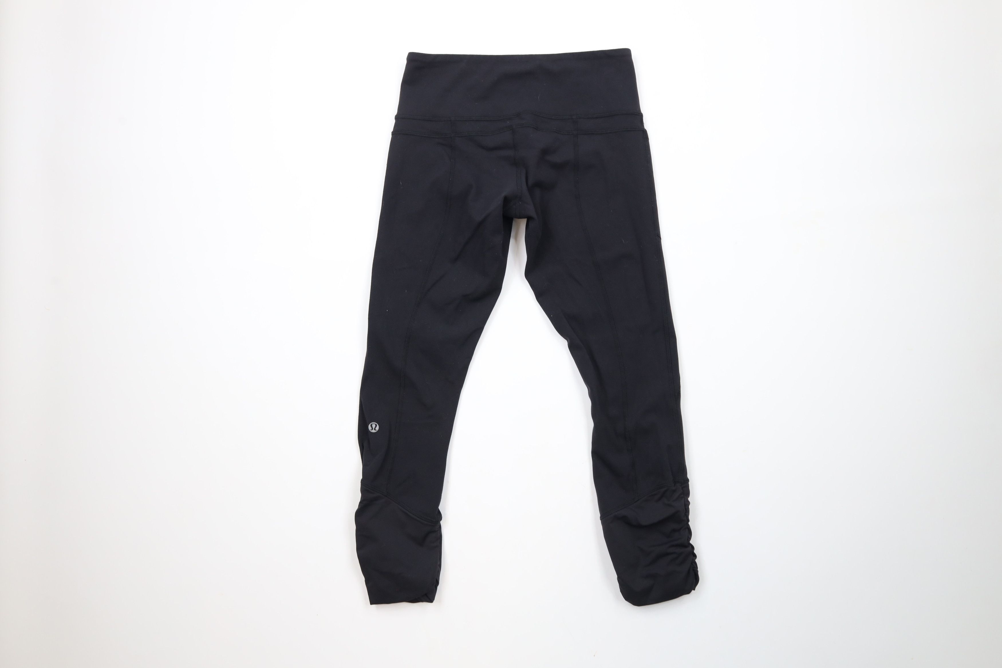 Lululemon × Vintage Lululemon Cropped Speed Training Tights Yoga Pants Black Size 27" / US 4 / IT 40 - 6 Thumbnail