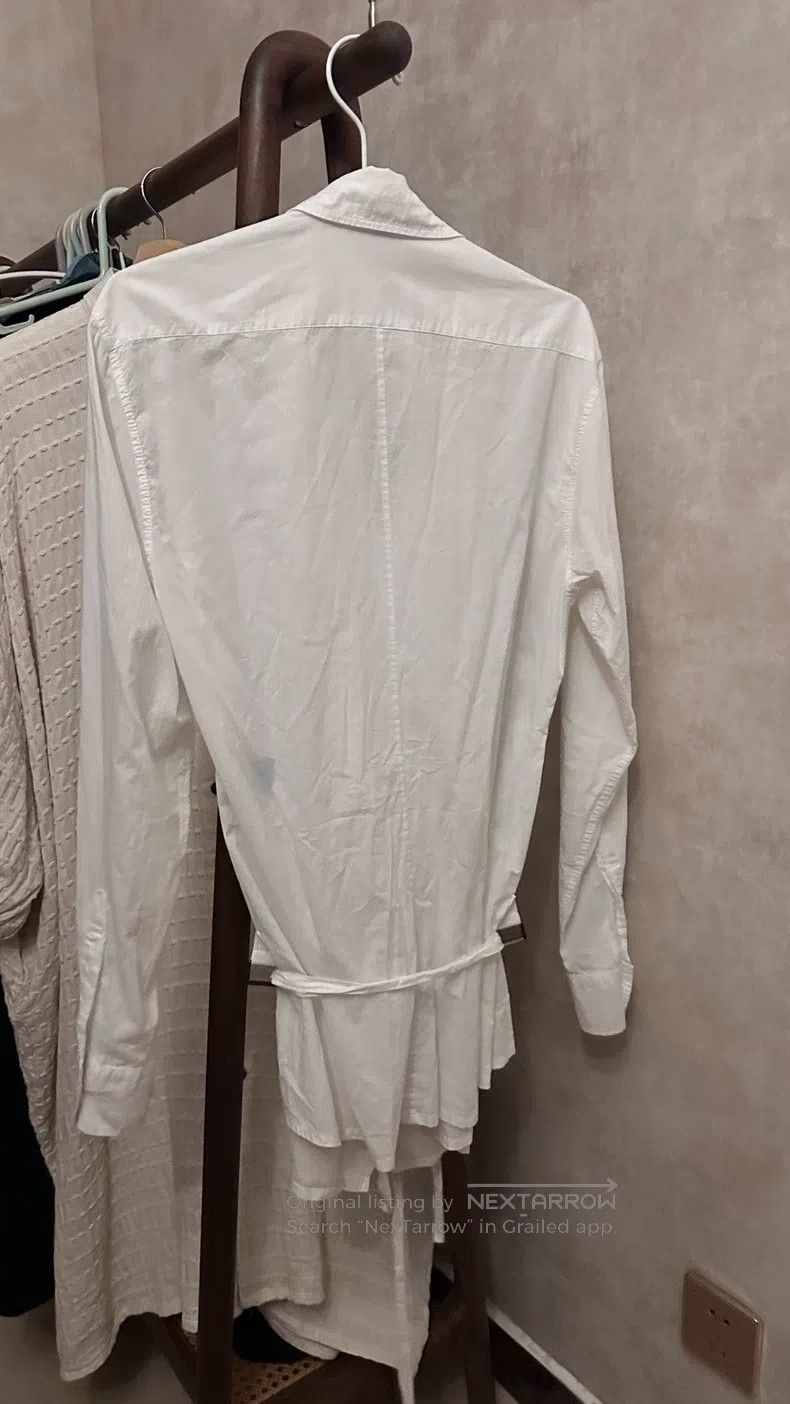 Ann Demeulemeester Ann Demeulemeester 34 white strappy shirt Size S / US 4 / IT 40 - 2 Thumbnail