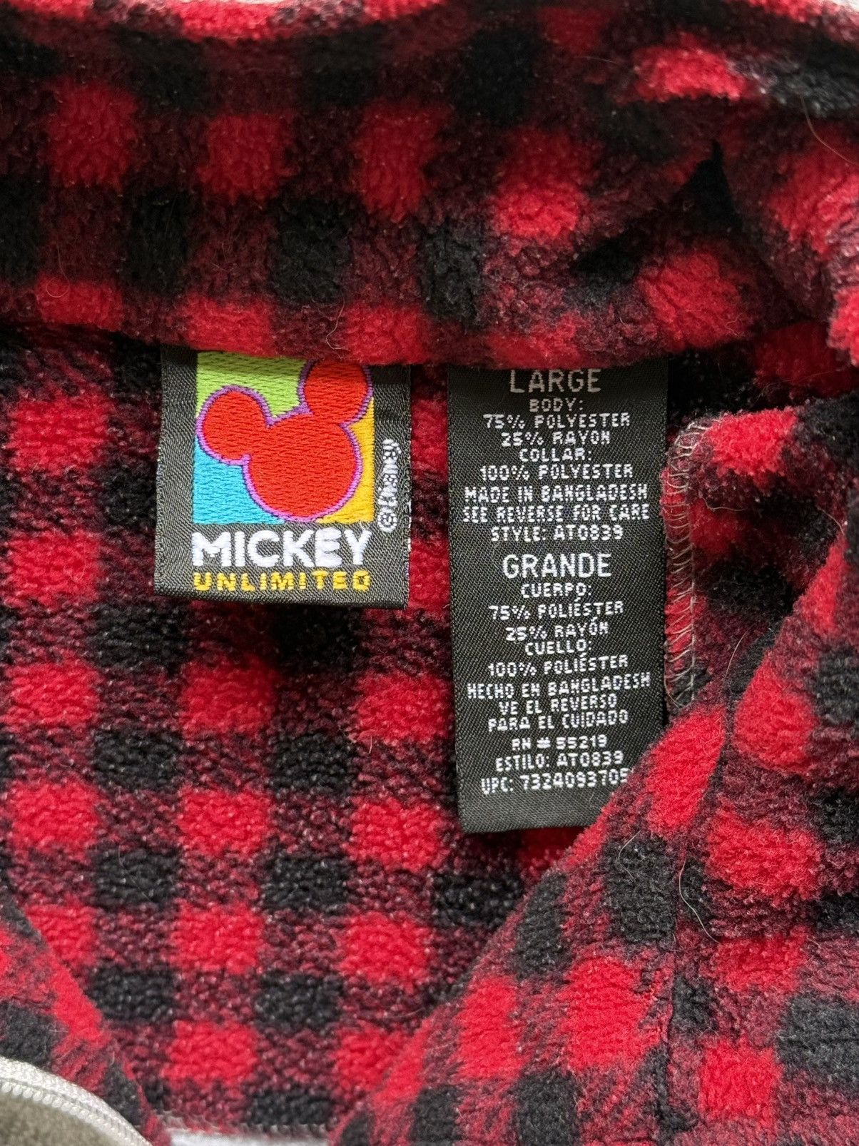 Mickey Unlimited Vintage Mickey Unlimited Quarter Zip Plaid Lined Sweatshirt Size US L / EU 52-54 / 3 - 4 Thumbnail