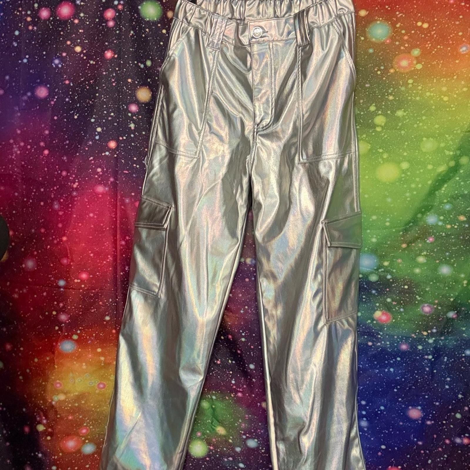 Almost Famous Almost Famous Metallic Silver Pants Size 28" / US 6 / IT 42 - 1 Thumbnail