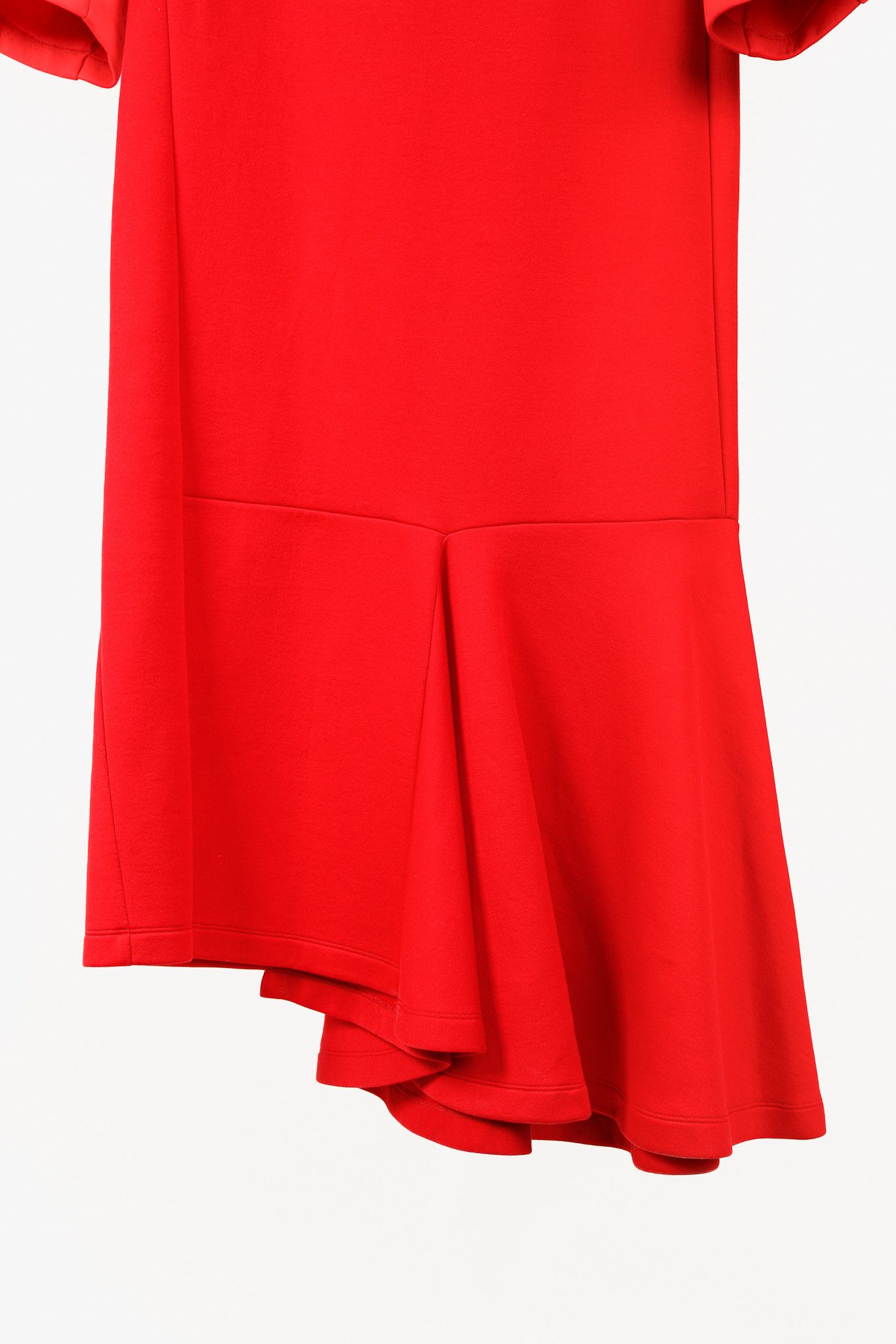 Marni Marni Red Knit Asymmetrical Midi Dress Size S / US 4 / IT 40 - 6 Thumbnail
