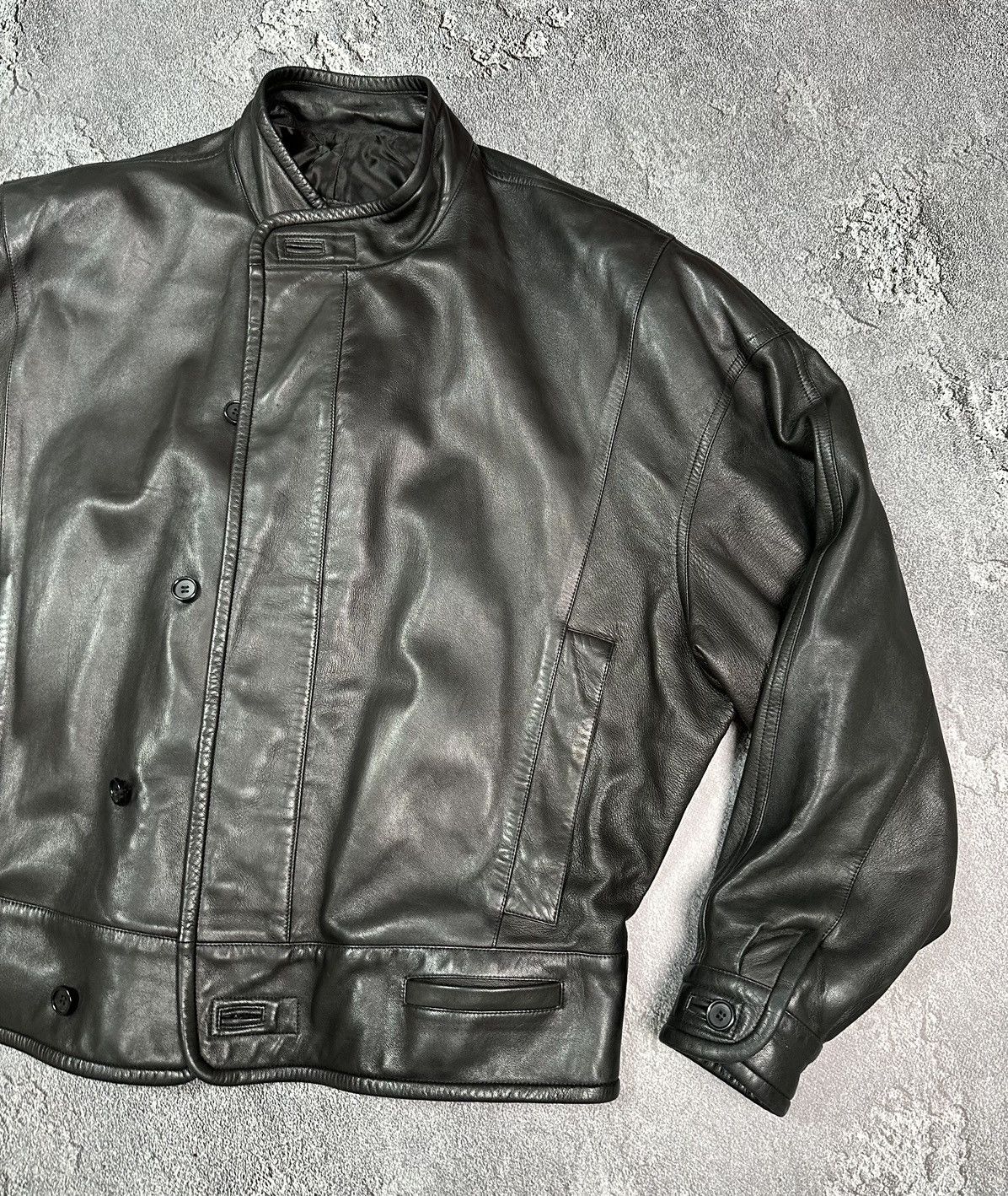 Vintage × Zilli Super RARE Zilli for Stephan Kelian leather oversized jacket Size US M / EU 48-50 / 2 - 3 Thumbnail