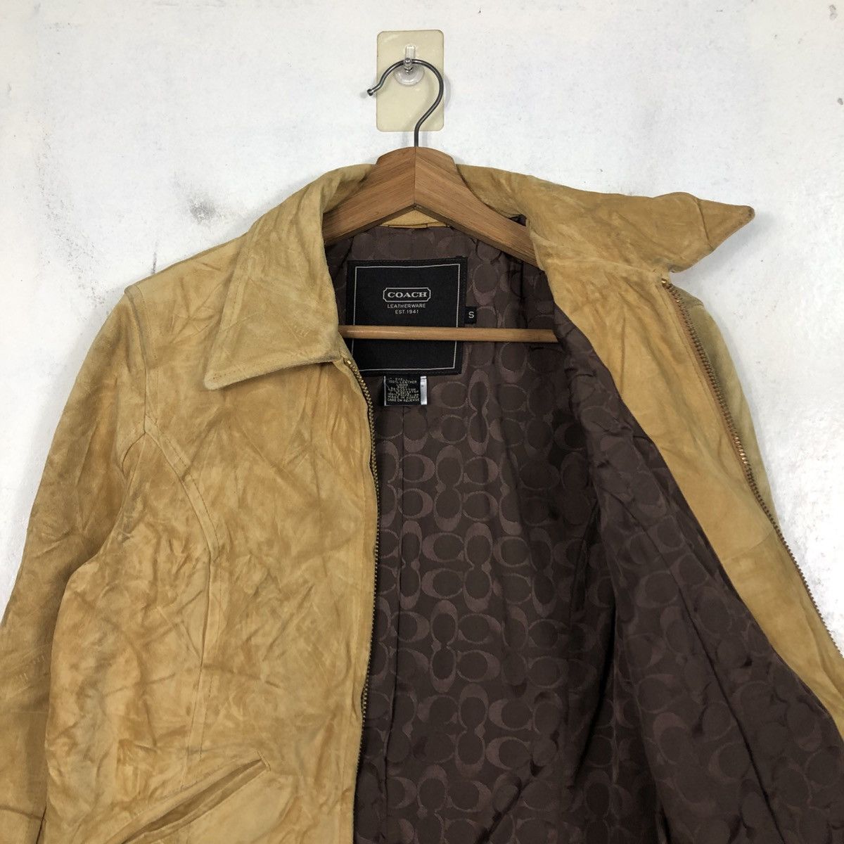 Japanese Brand Vintage Leather Jacket Coach Blanket Size US S / EU 44-46 / 1 - 14 Thumbnail
