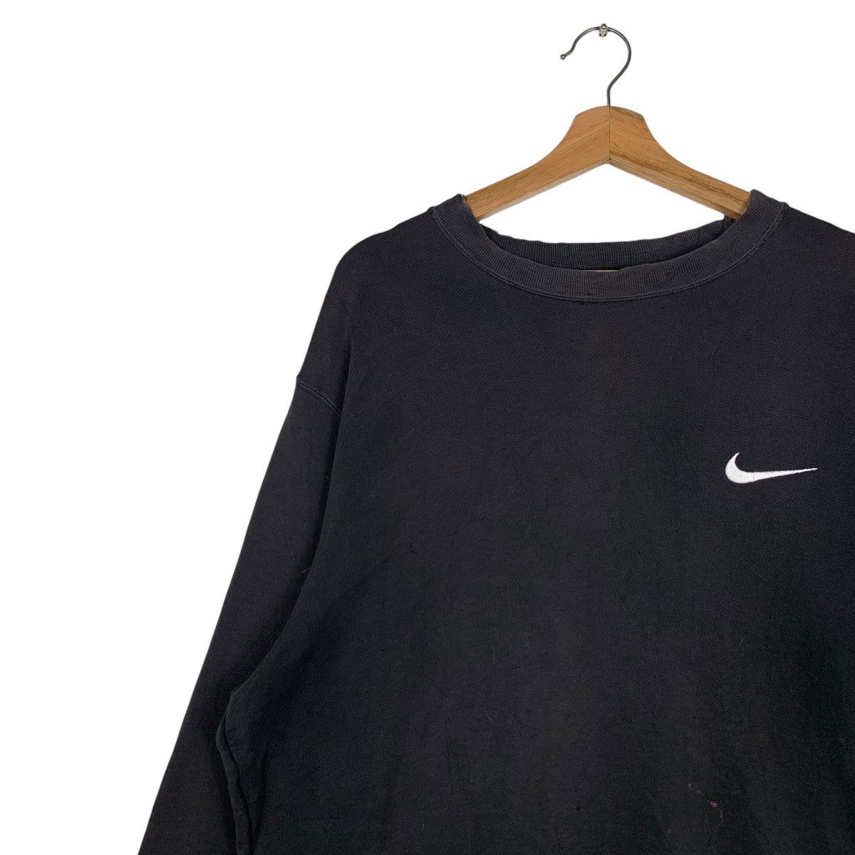 Nike Trashed NIKE Silver Tag Small Swoosh Logo Sweater #1535-C69 Size US L / EU 52-54 / 3 - 6 Thumbnail