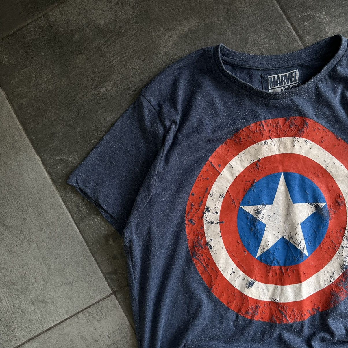 Marvel Comics × Vintage Vintage Marvel T-shirts Capitan America Big Logo Y2K 00s USA Size US M / EU 48-50 / 2 - 6 Thumbnail