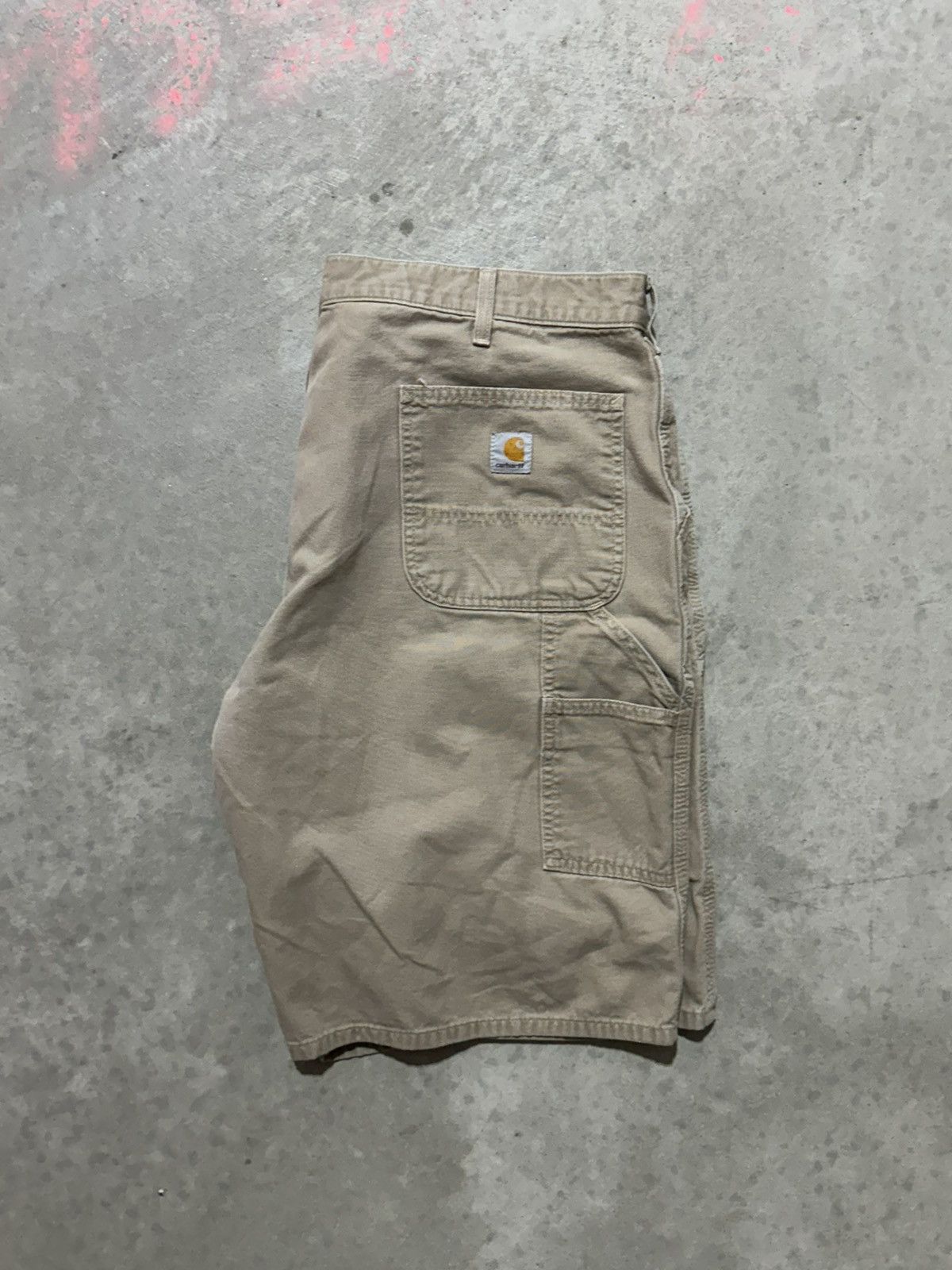 Carhartt × Vintage Beige Carhartt Carpenter Shorts sz40 Size US 40 / EU 56 - 1 Thumbnail