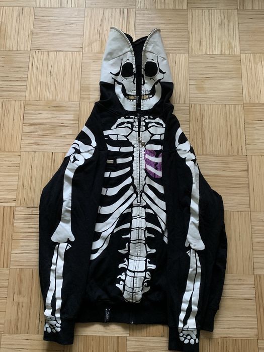 Lrg full cheap zip skeleton hoodie