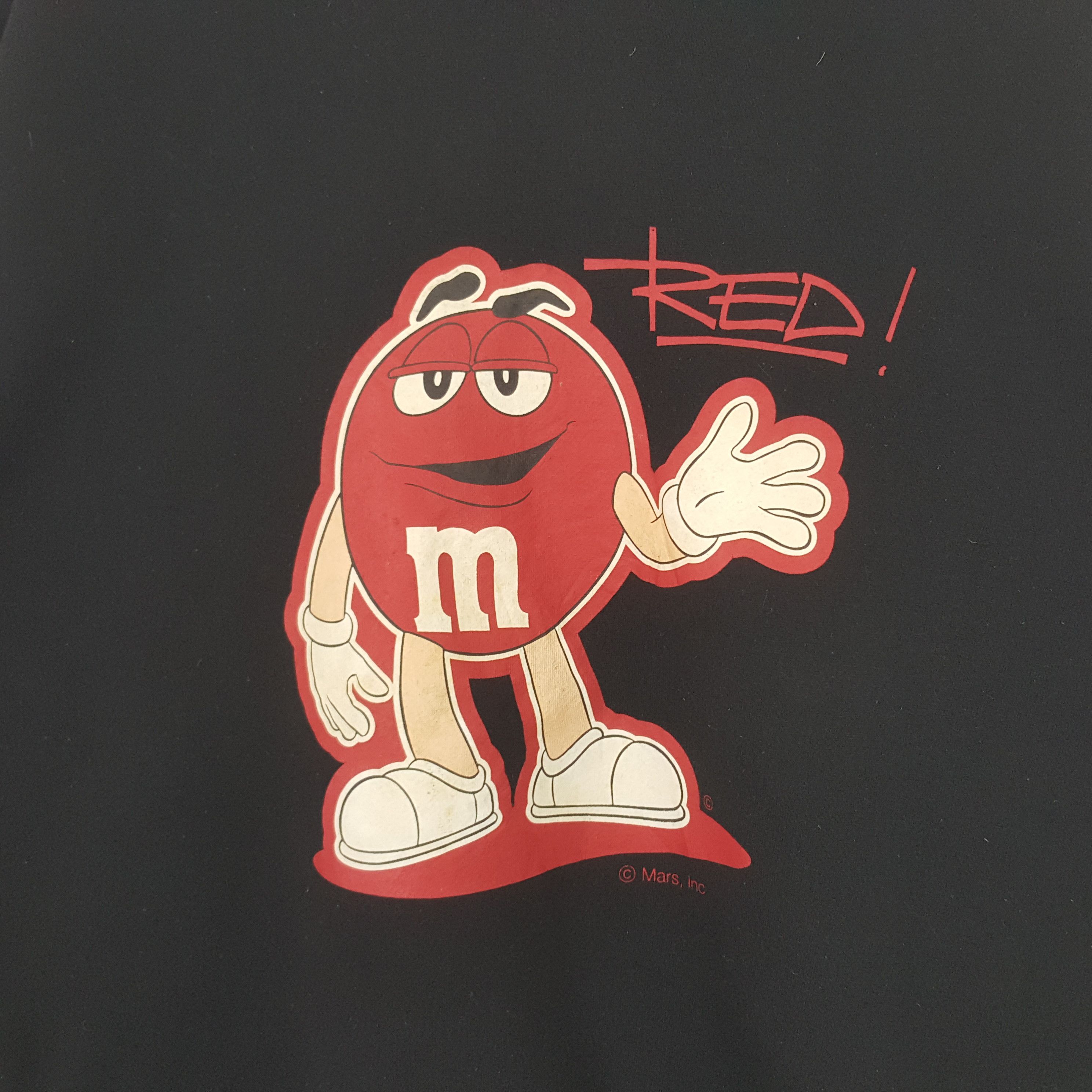 Chocolate × Vintage Vintage M&M Red American Promo Sweatshirt Size US M / EU 48-50 / 2 - 2 Thumbnail