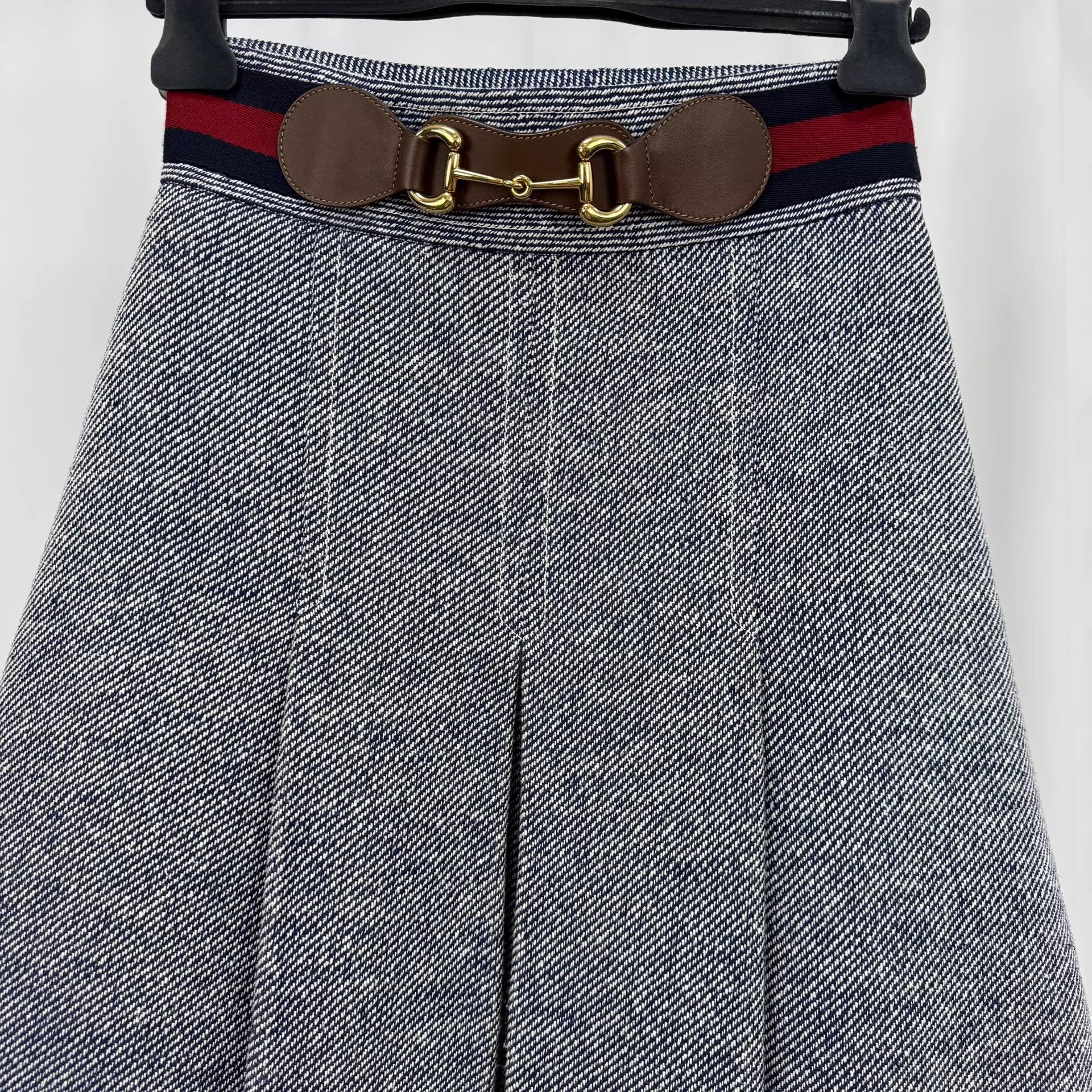 Gucci Gucci Horsebit Webbing Skirt 38 New Size 26" / US 2 / IT 38 - 3 Thumbnail