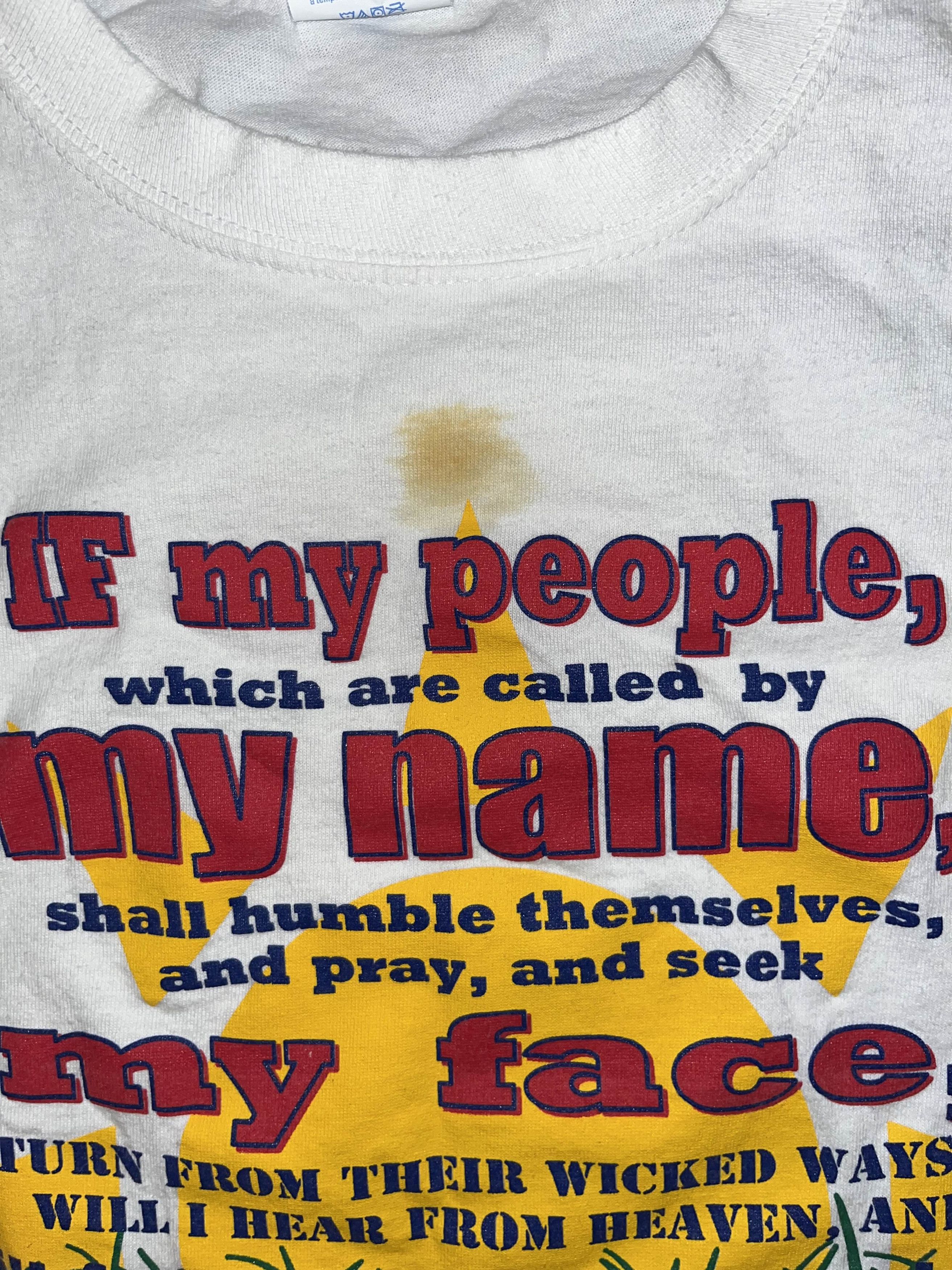Vintage Y2K Religious Bible Verse Shirt Size US XL / EU 56 / 4 - 3 Thumbnail
