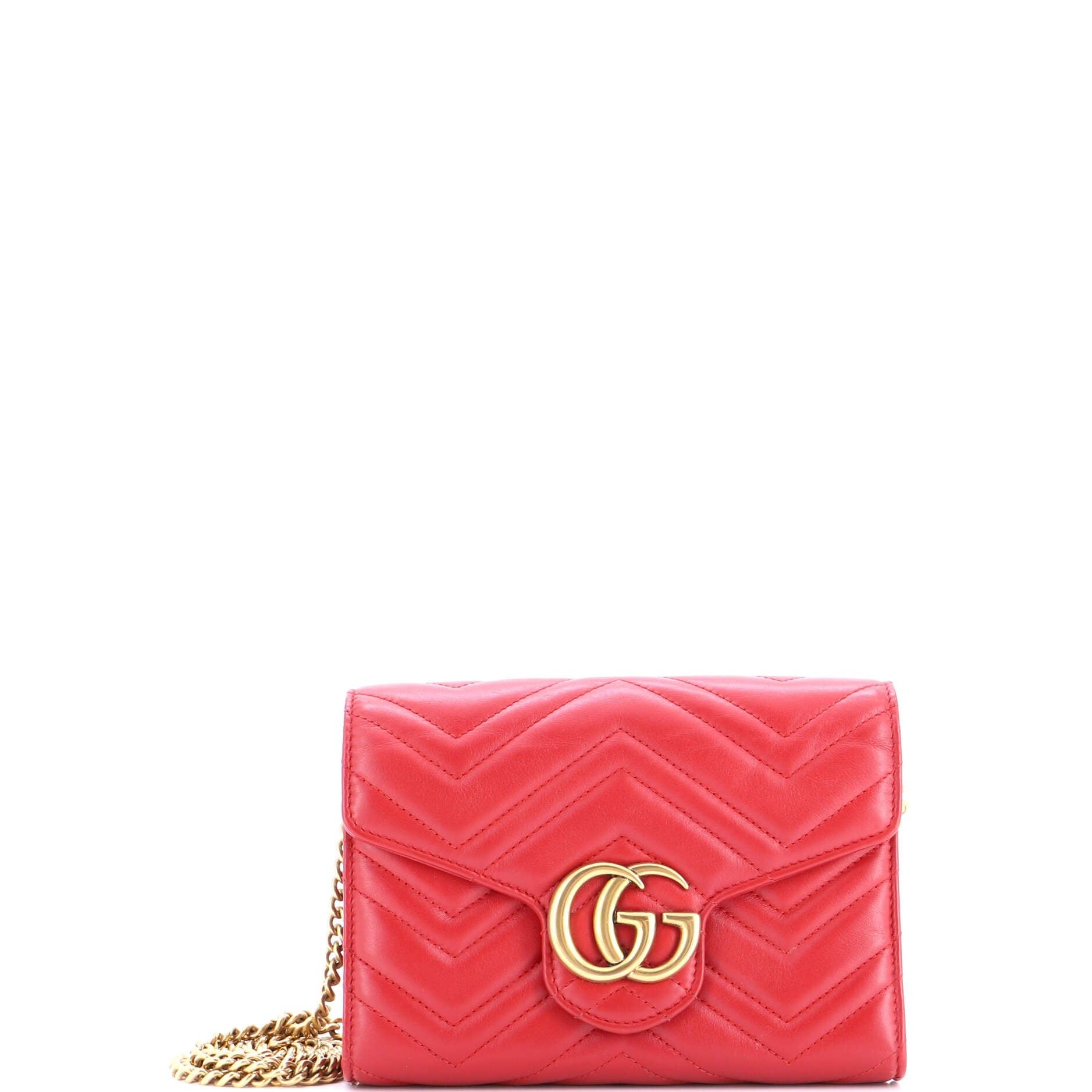 Gucci GG Marmont Chain Wallet Size ONE SIZE - 1 Thumbnail