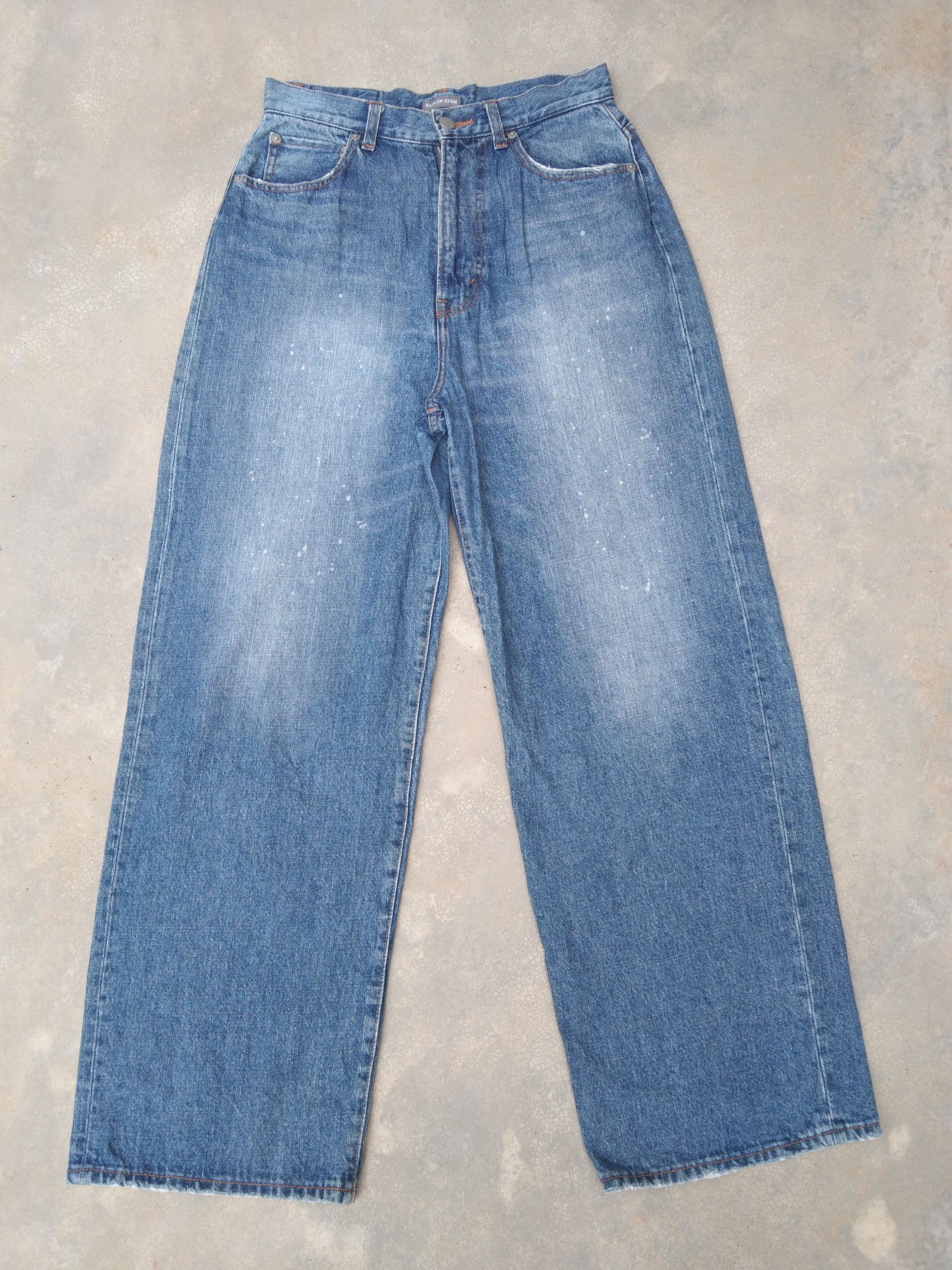 image of Japanese Bayflow Denim Baggy Jnco Jean Style 28X30 in Blue, Men's