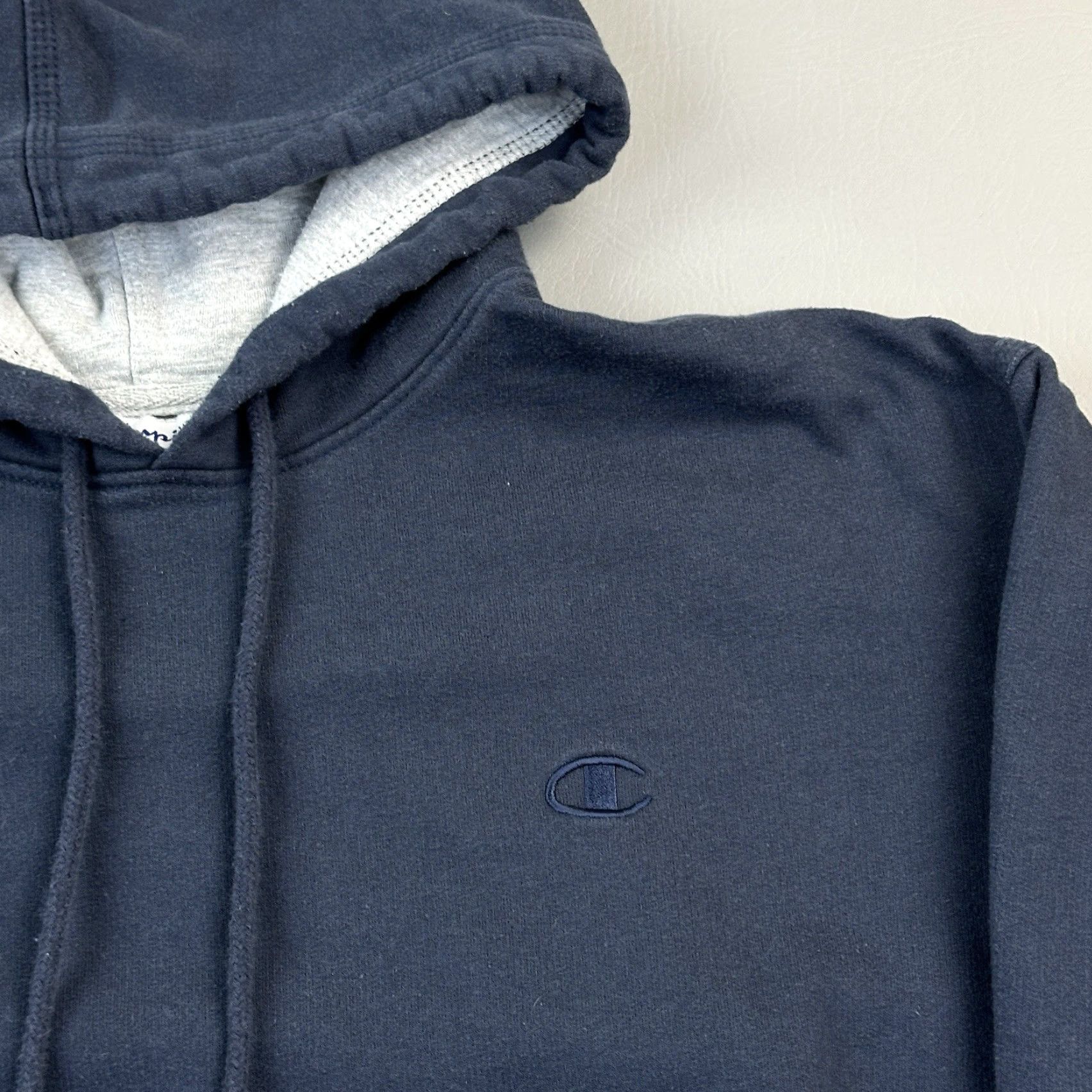 Champion Champion Hoodie Mens Large Navy Embroidered Logo Pullover Size US L / EU 52-54 / 3 - 4 Thumbnail