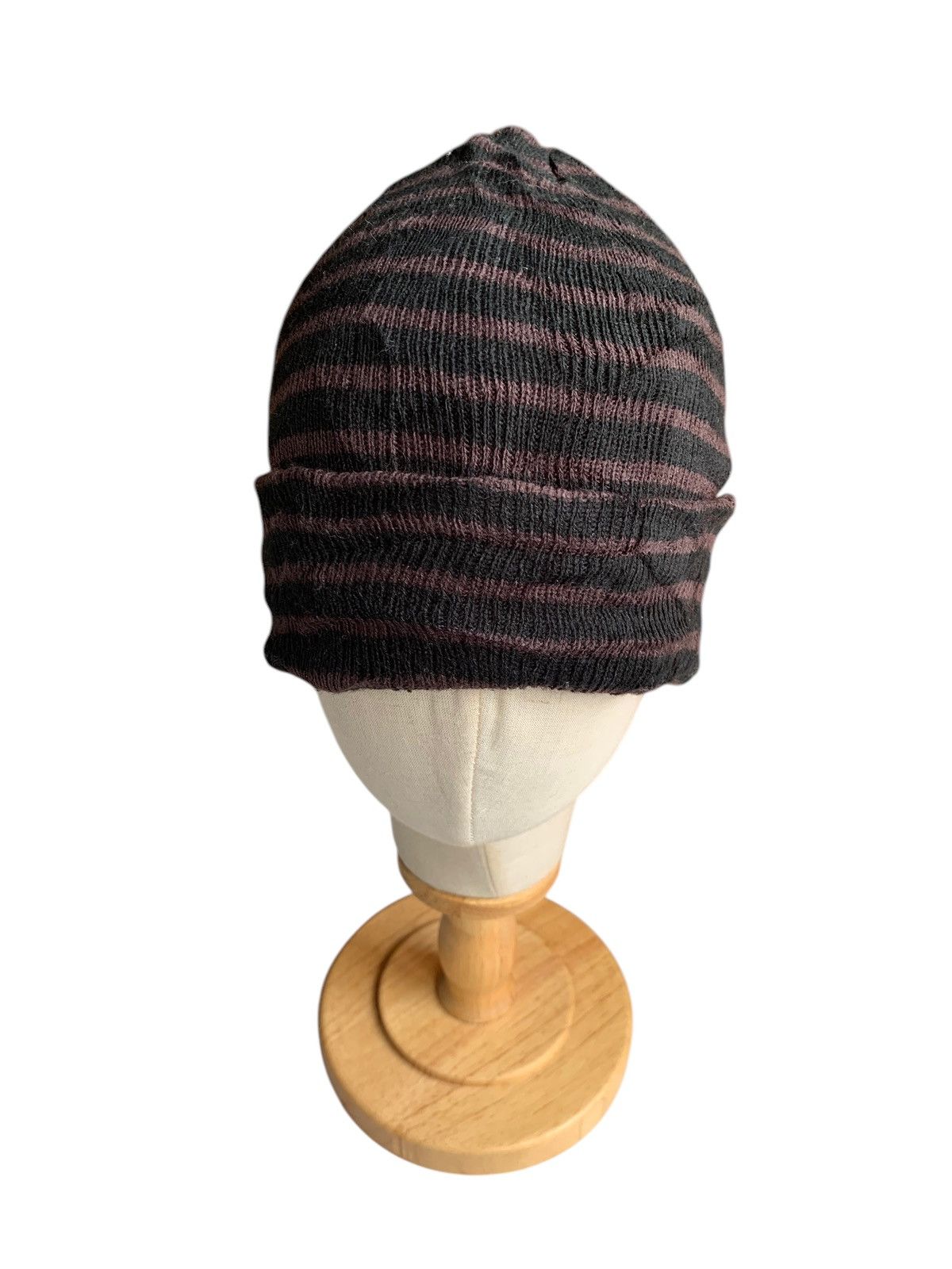Japanese Brand × Kapital × Vintage Knitted Stripe Streetwear Winter Sessions Beanie Hats Size ONE SIZE - 3 Thumbnail