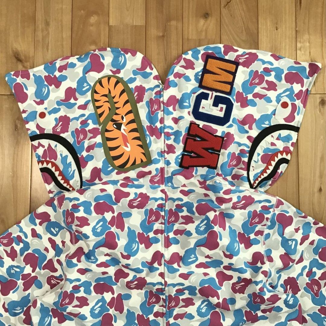 Bape 2024 🔥YOKOHAMA Store Camo🔥 BAPE shark full zip hoodie APE Size US XXL / EU 58 / 5 - 2 Thumbnail