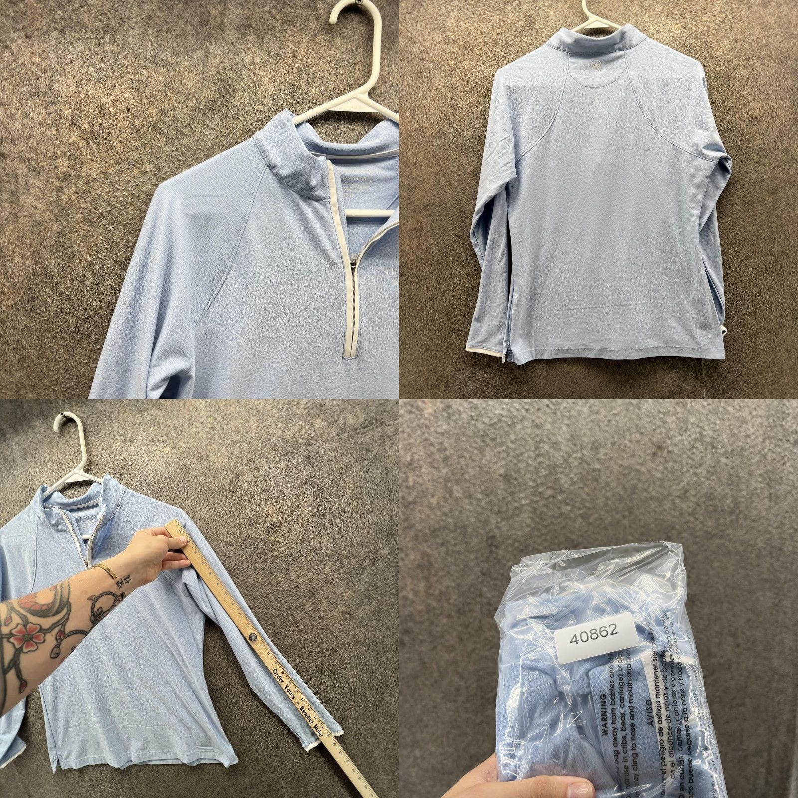 Peter Millar Peter Millar Pullover Womens M Blue 1/4 Zip Golf Shirt The Breakers Course Size M / US 6-8 / IT 42-44 - 8 Thumbnail