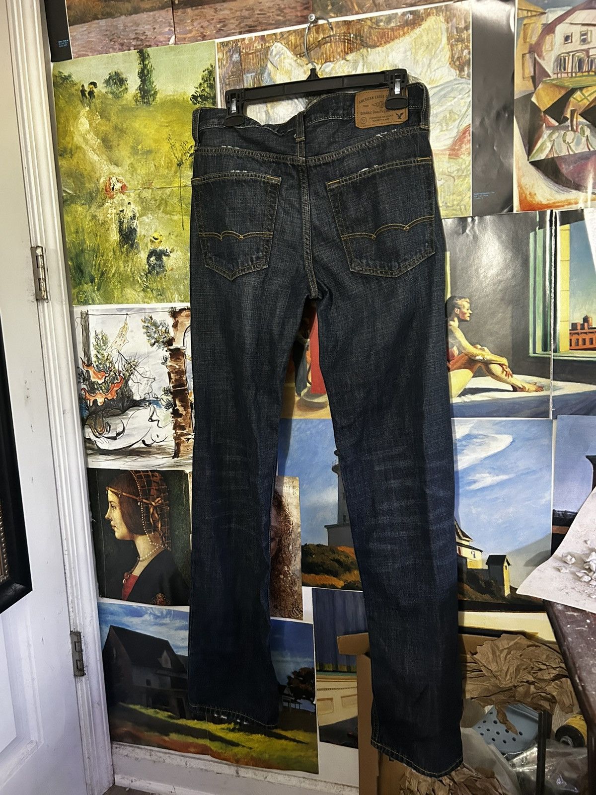 American Eagle Outfitters Classic American eagle denim relaxed straight fit Size US 28 / EU 44 - 2 Thumbnail