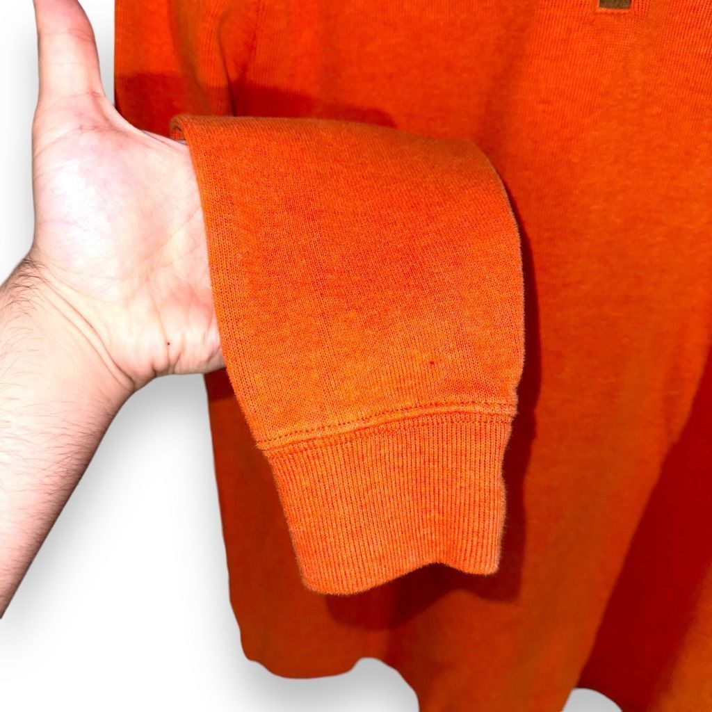 Polo Ralph Lauren Polo Ralph Lauren University Orange Estate Rib 1/4 Zip Sweat Size US M / EU 48-50 / 2 - 5 Thumbnail