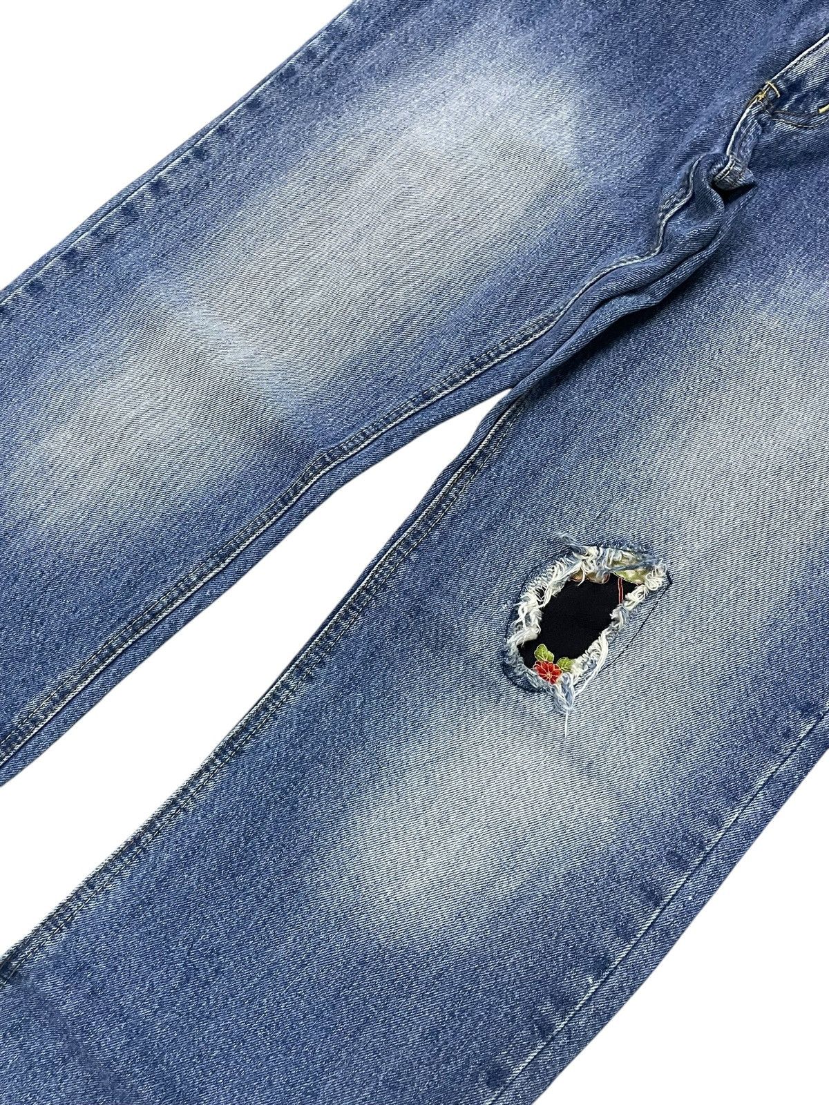 Japanese Brand Dominate Japan Handcrafted Floral Loose Jeans Size US 32 / EU 48 - 5 Thumbnail