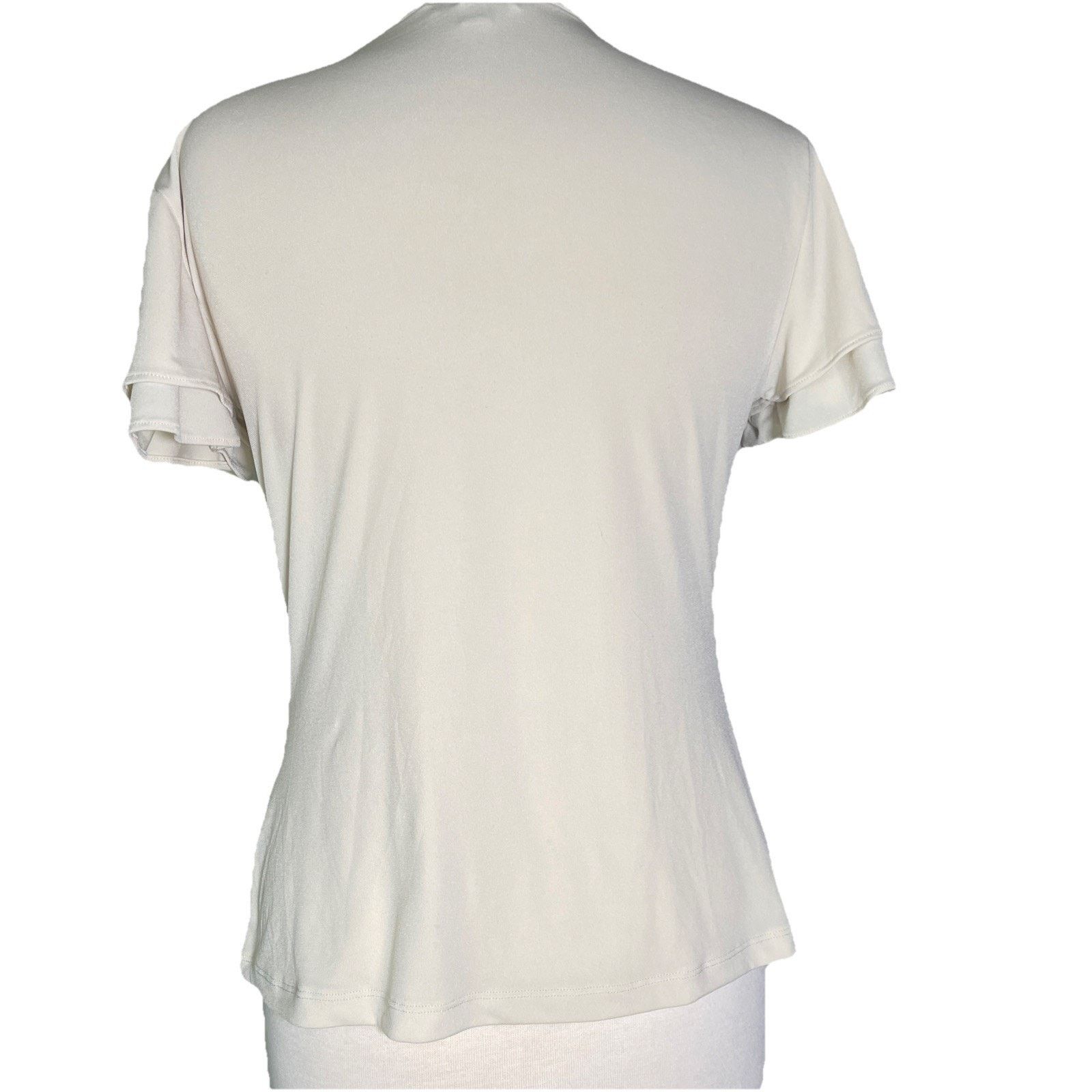 Calvin Klein Calvin Klein Women's Blouse, Small Sand - Lined- EUC Size S / US 4 / IT 40 - 4 Thumbnail