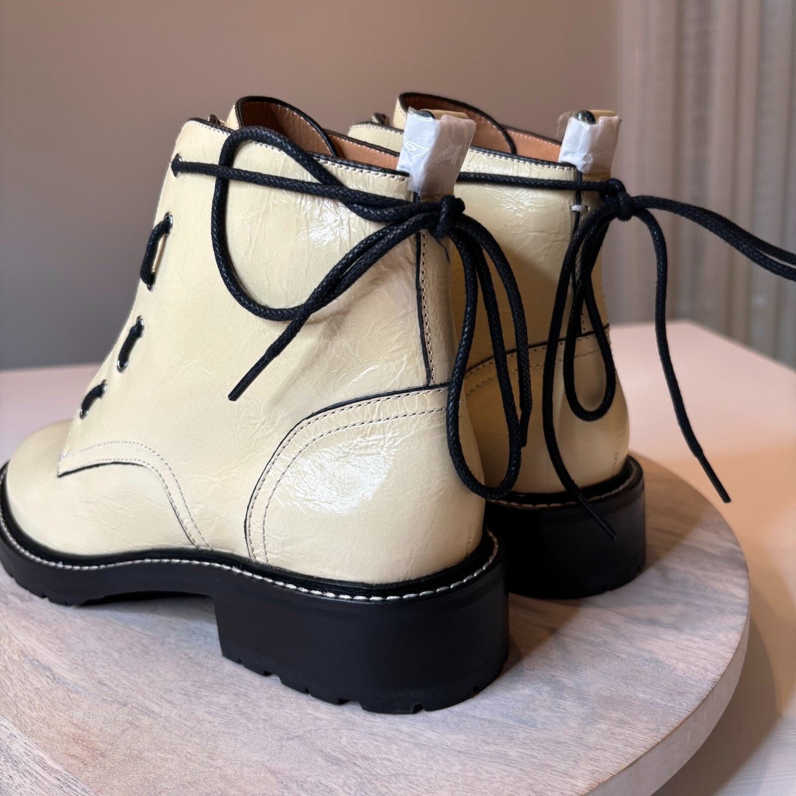 Rag & Bone Rag & Bone Cannon Leather Combat Boots Antique White Size 10 Size US 10 / IT 40 - 9 Thumbnail