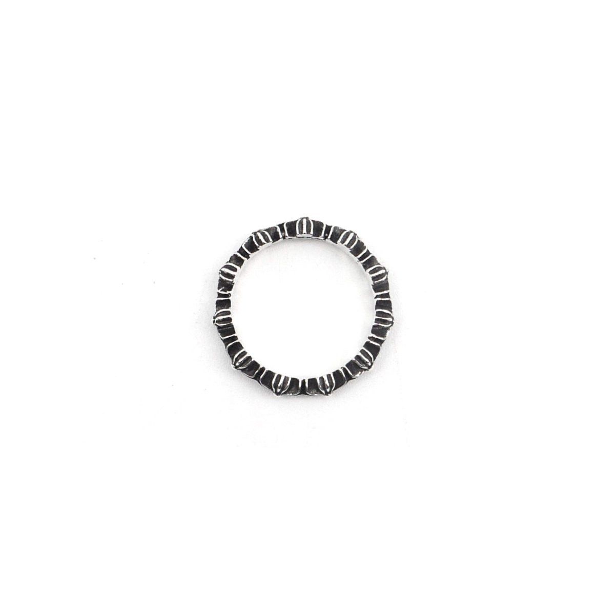 Chrome Hearts Chrome Hearts Silver Tiny E Plus Band Ring Size ONE SIZE - 3 Thumbnail